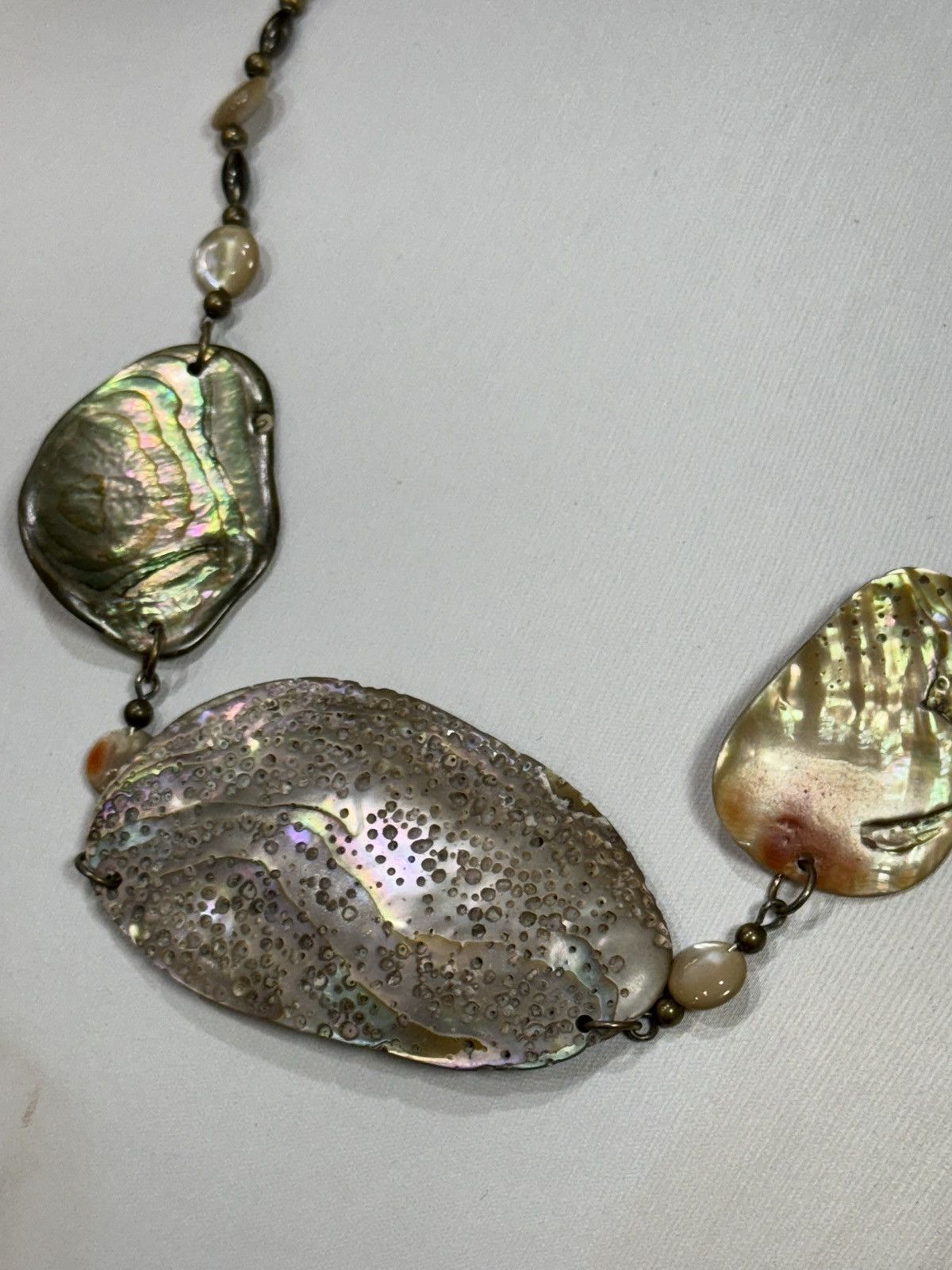 Vintage Vintage freshwater abalone Necklace Size ONE SIZE - 11 Thumbnail