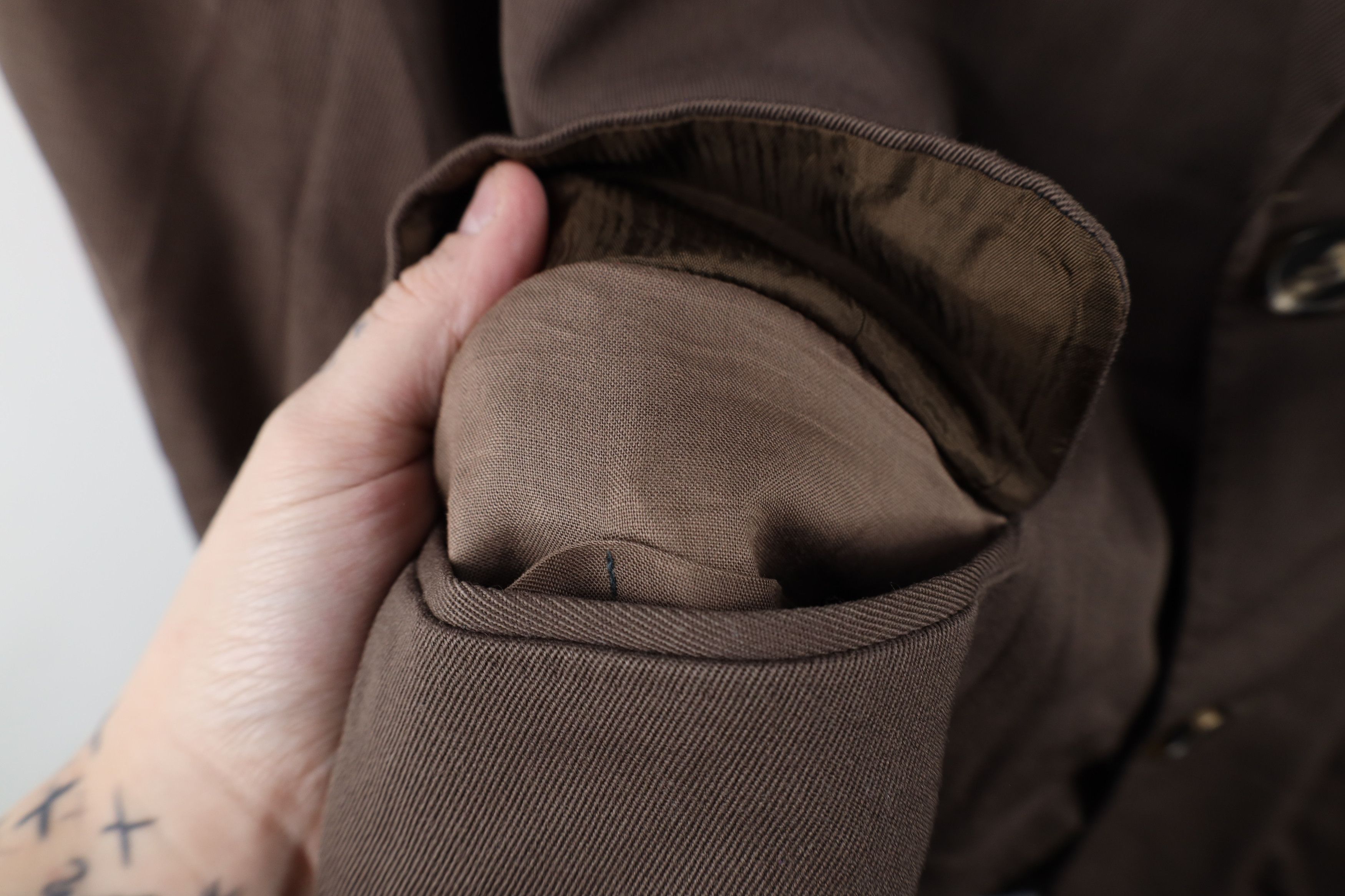 Vintage Vintage 70s Streetwear Suit Coat Jacket Brown W Germany Size US L / EU 52-54 / 3 - 7 Thumbnail