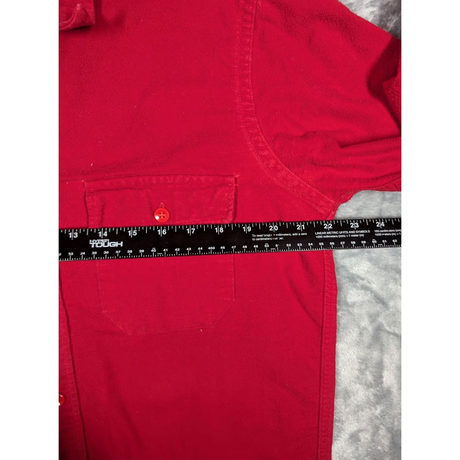 Vintage VINTAGE L.L. Bean Shirt Mens Large Red Flannel Long Sleeve Button Up Cotton Workwear Size US L / EU 52-54 / 3 - 3 Thumbnail