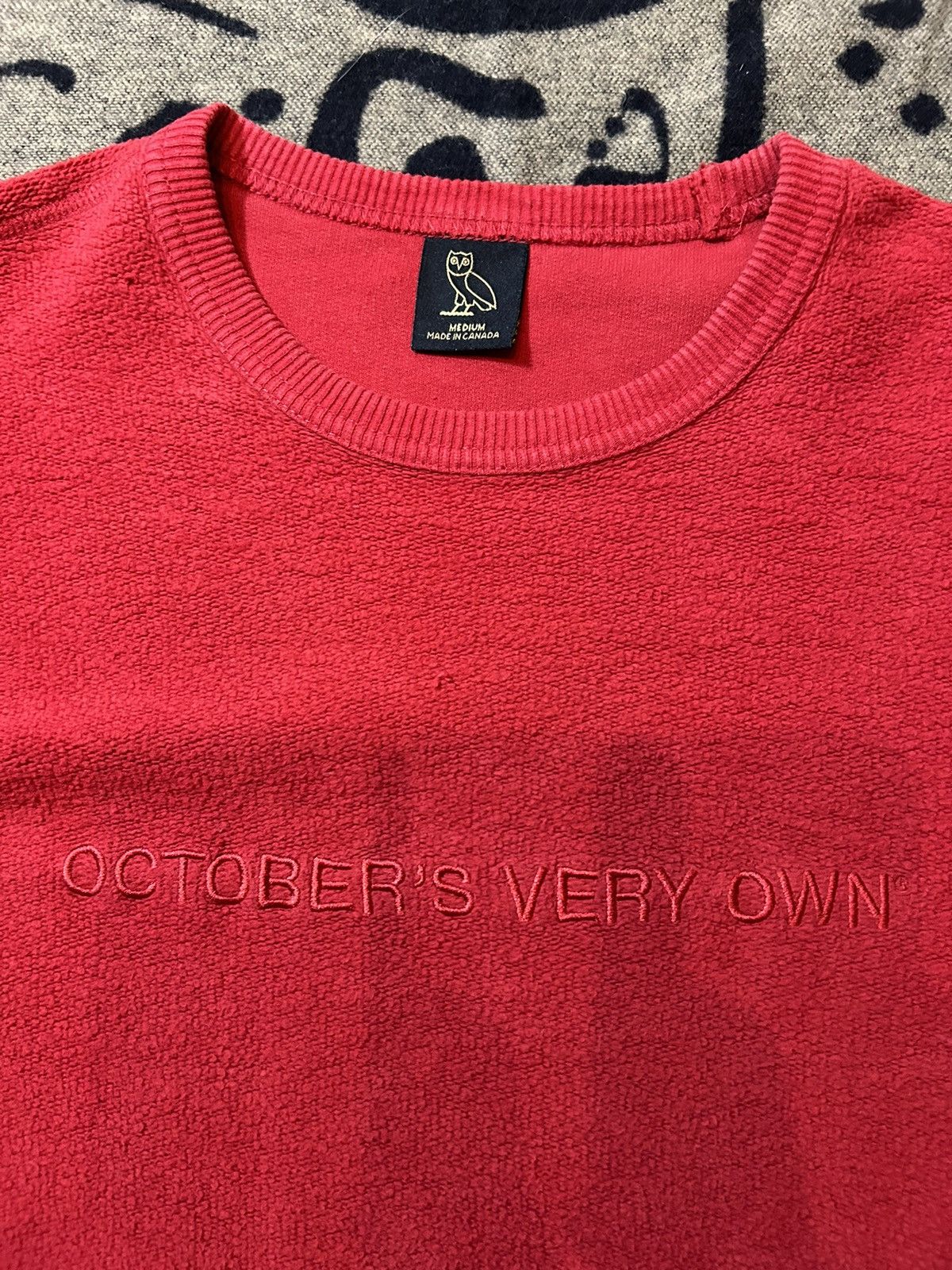 October's Very Own OVO Terry Cloth Wordmark Sweater Size US M / EU 48-50 / 2 - 5 Thumbnail