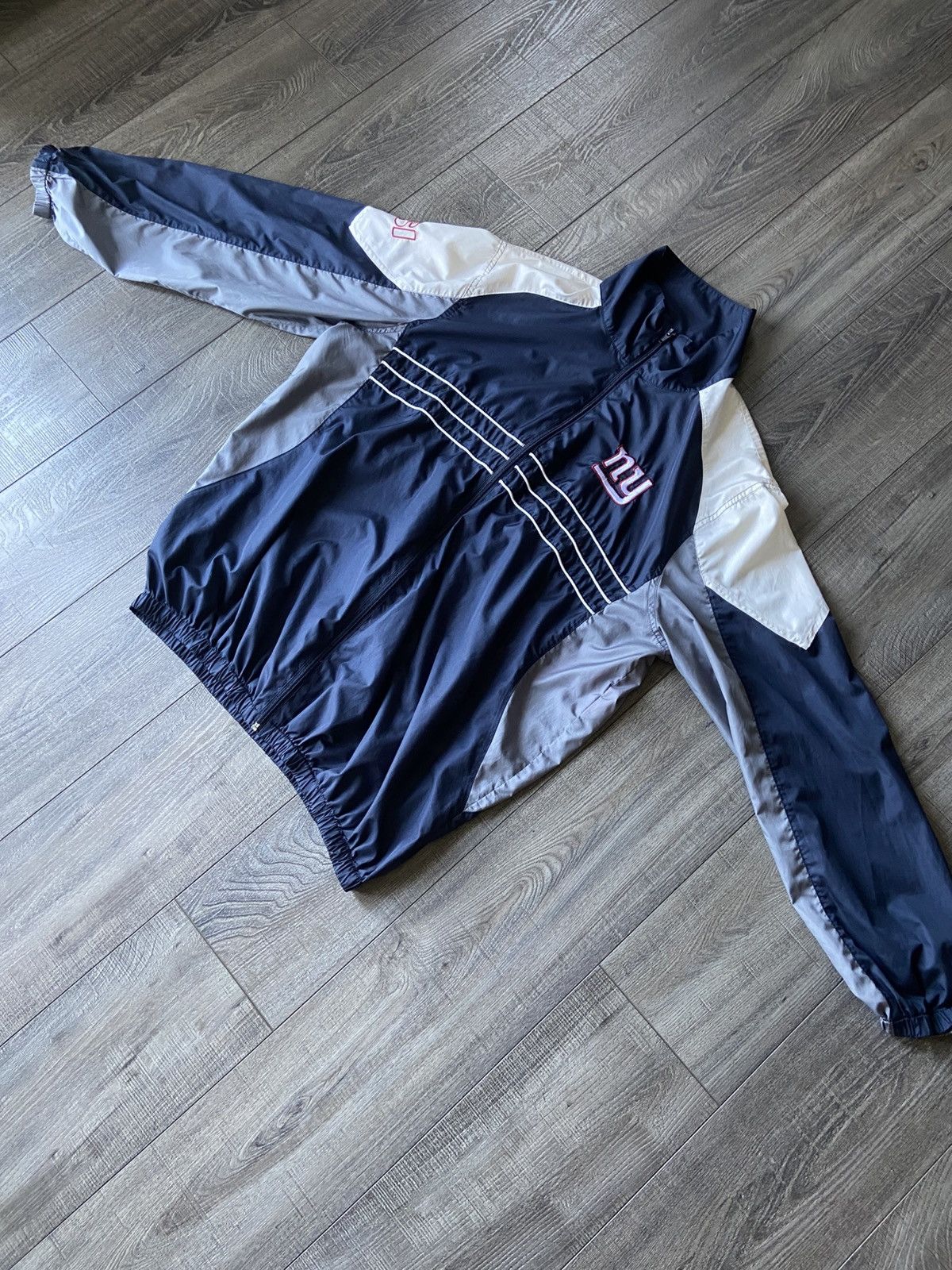 NFL × Vintage Mens XL NY Giants Windbreaker Size US XL / EU 56 / 4 - 1 Thumbnail
