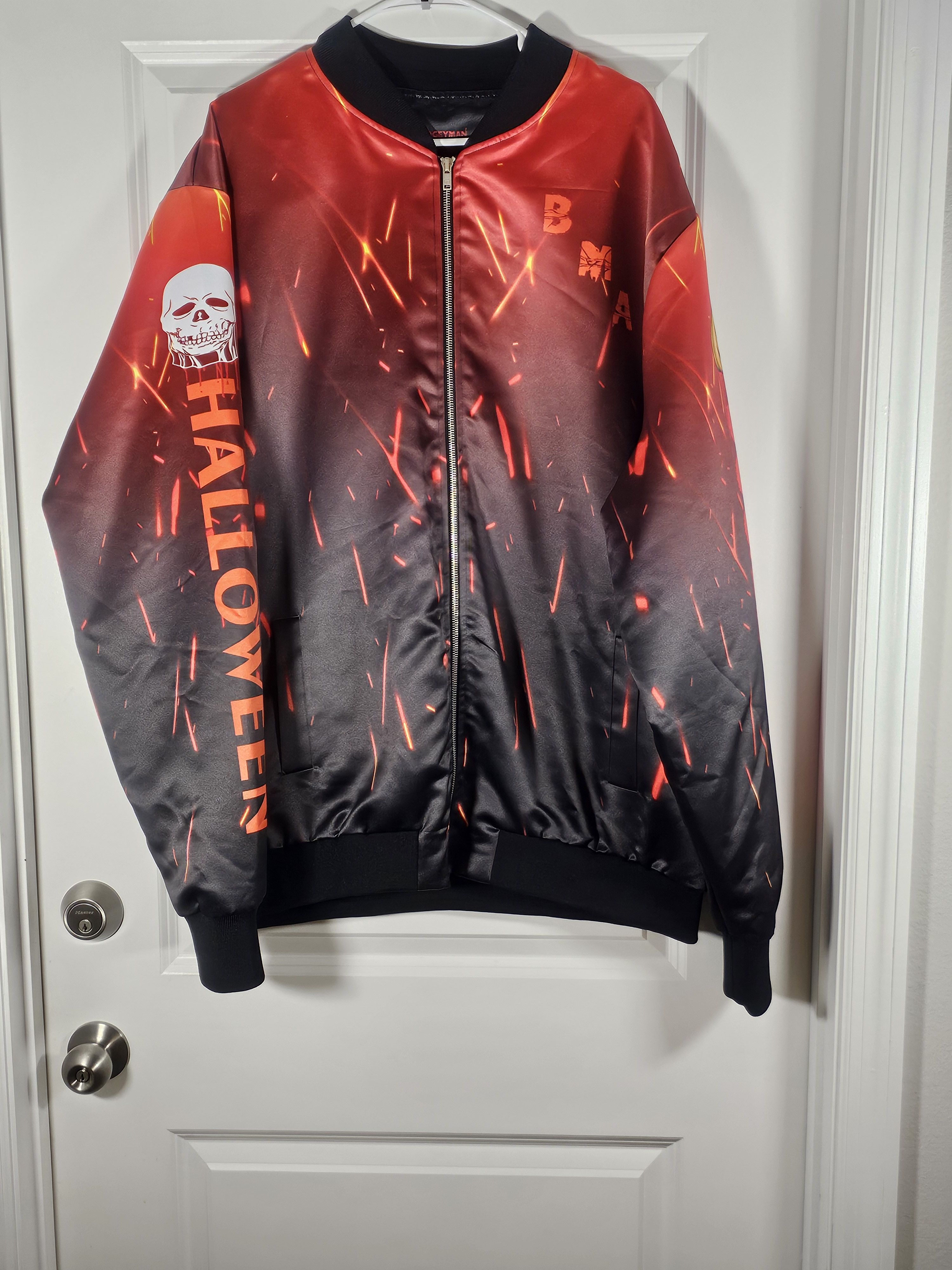 Other Evil Never Ends Michael Myers 100% Satin Bomber Jacket Size US XXL / EU 58 / 5 - 1 Thumbnail