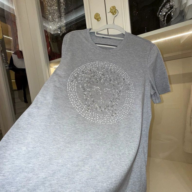 Versace Versace Pearl rhinestone T-shirt Size L / US 10 / IT 46 - 4 Thumbnail