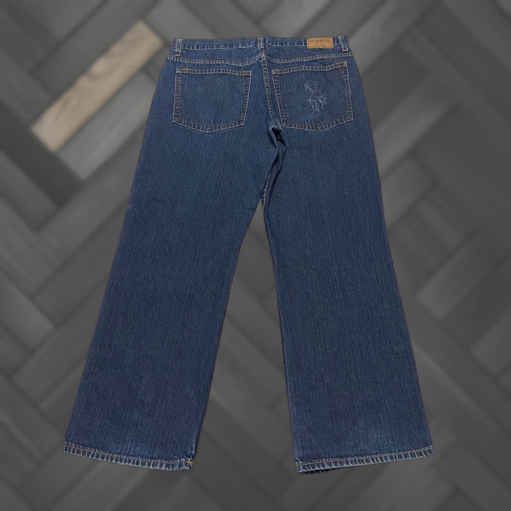 U.S. Polo Assn. VINTAGE US Polo ASSN Jeans Men 36x28 Blue Relaxed Straight Embroidered Big Pony Jeans Size US M / EU 48-50 / 2 - 1 Thumbnail