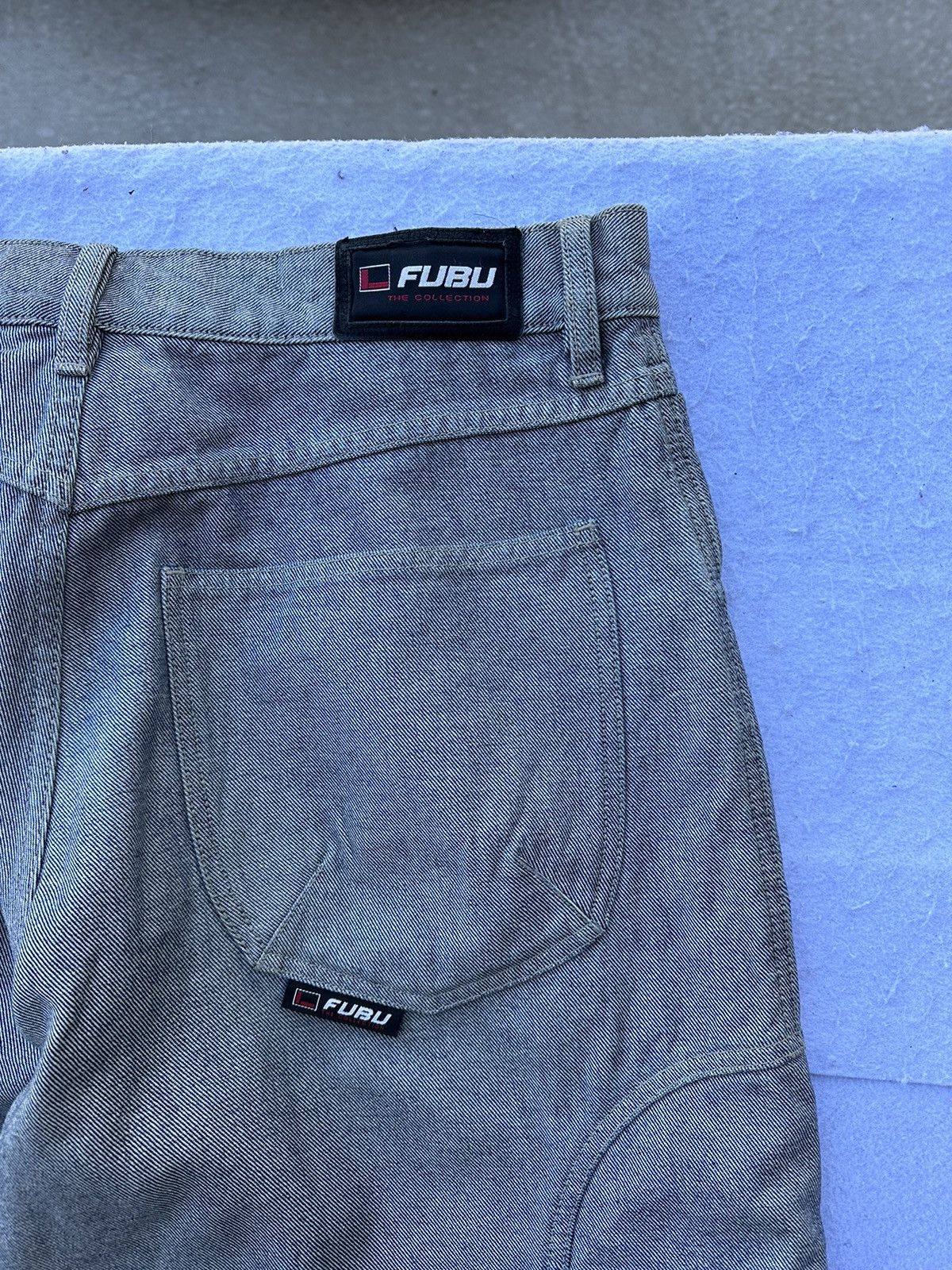 Fubu × JNCO × Vintage Vintage Fubu Mega Baggy Y2K Skater JNCO Style Jeans 36x34 Size US 36 / EU 52 - 3 Thumbnail