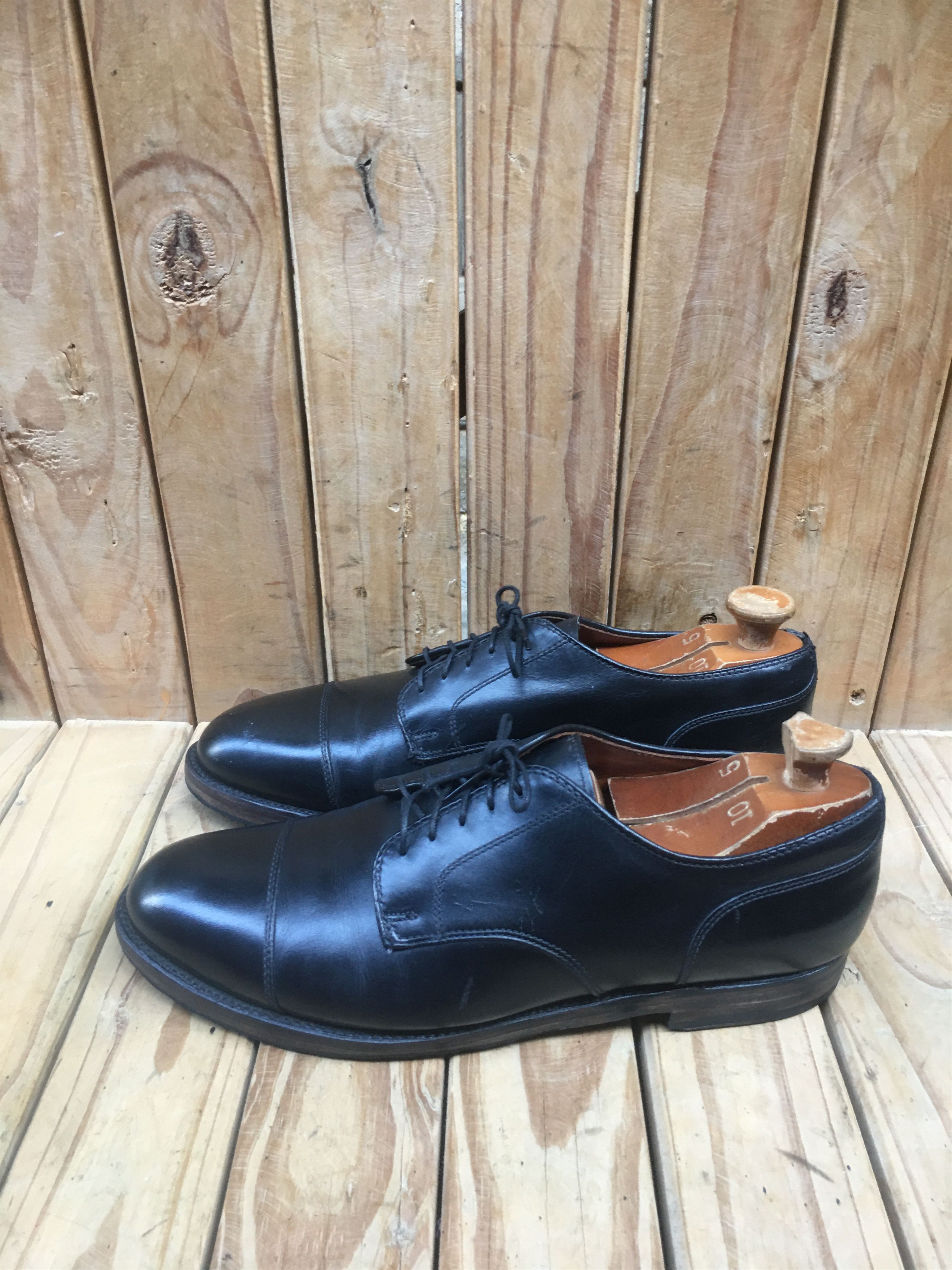 Alden Alden 971 captoe black leather dress shoes UK 9 B/D Size US 10 / EU 43 - 10 Thumbnail