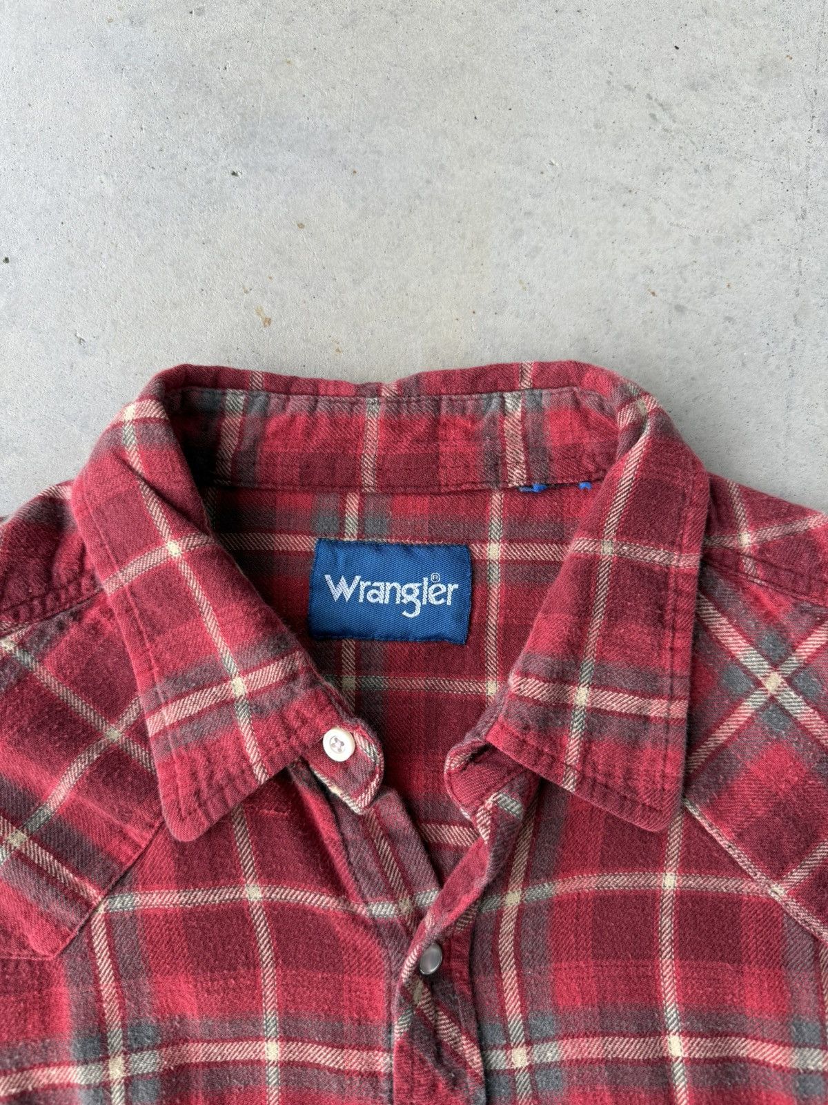Vintage Vintage 90s Wrangler Pearl Snap Flannel Size US L / EU 52-54 / 3 - 4 Thumbnail