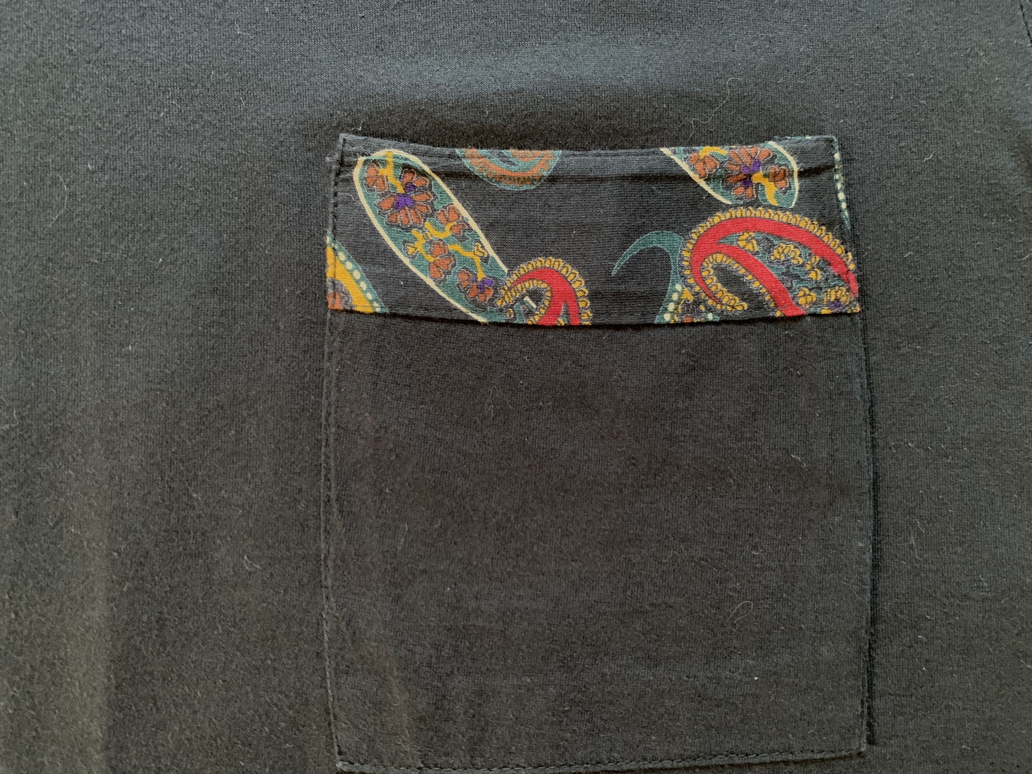 Cerruti 1881 Rare Cerruti Cotton Black Pocket T Shirt Size US L / EU 52-54 / 3 - 5 Thumbnail