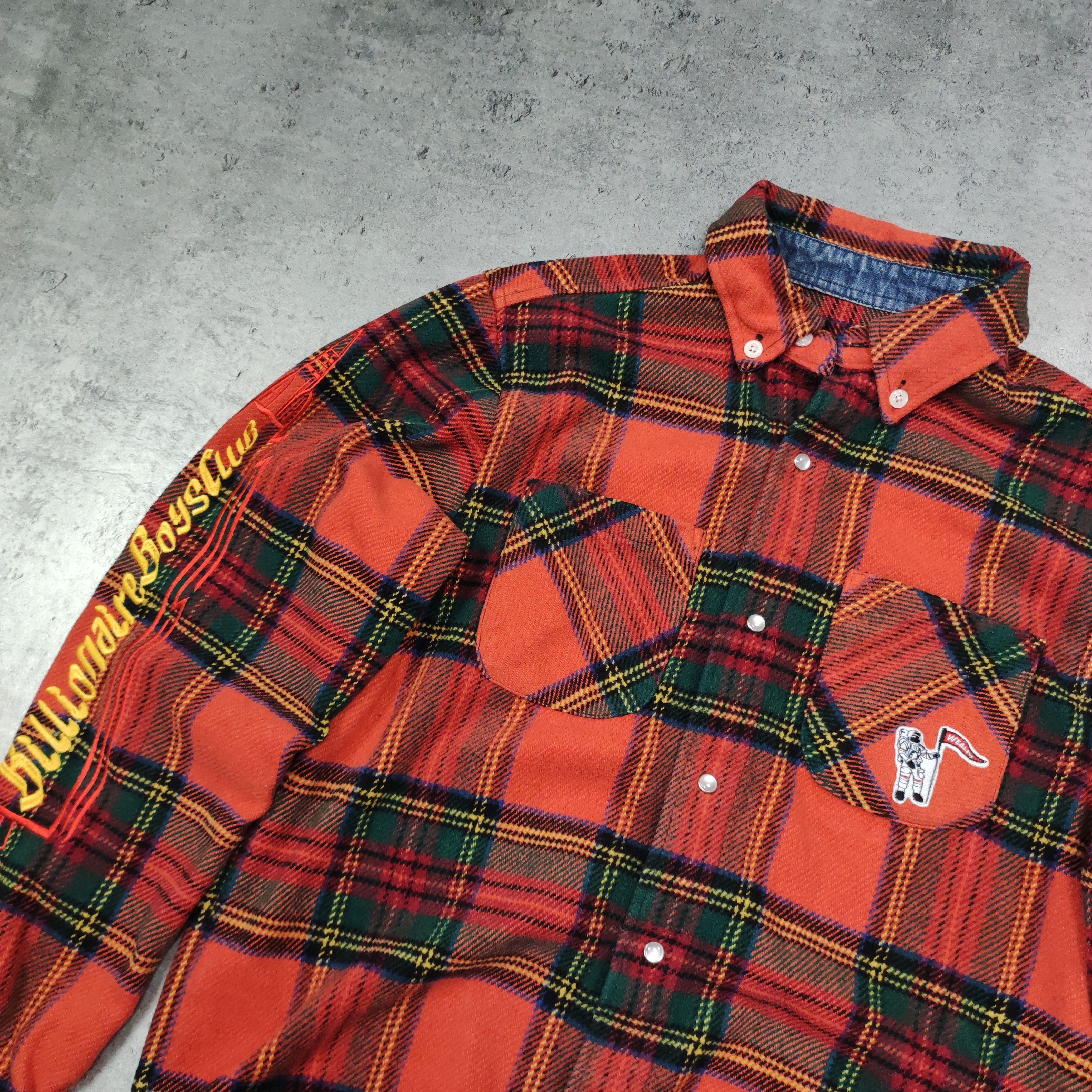 Billionaire Boys Club BBC Billionaire Boys Club Wool Checkered Flannel Shirt Size US S / EU 44-46 / 1 - 4 Thumbnail