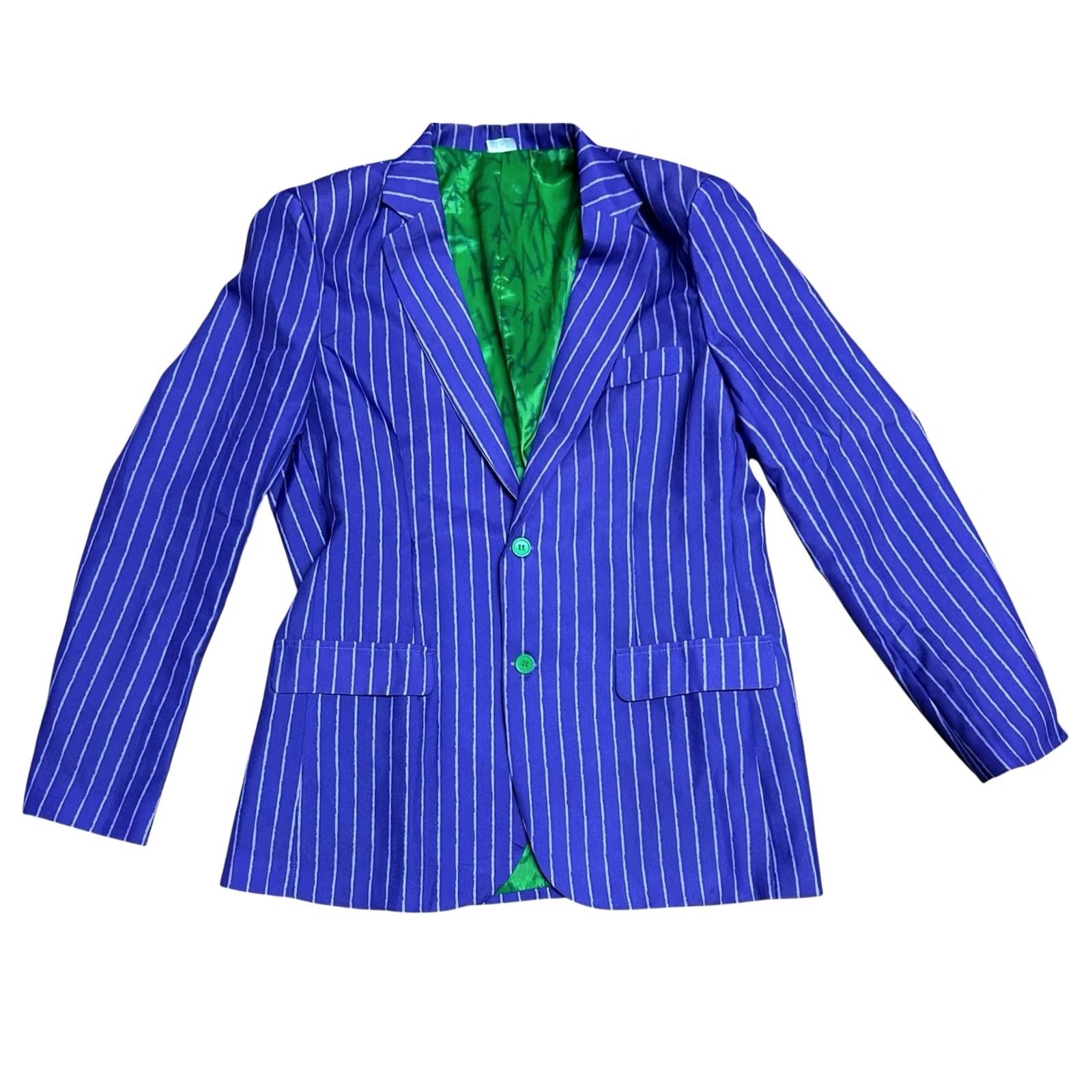 DC Comics Spirit Halloween Joker Costume DC Comics Suit Medium Mens Purple Green Size 40R - 2 Thumbnail