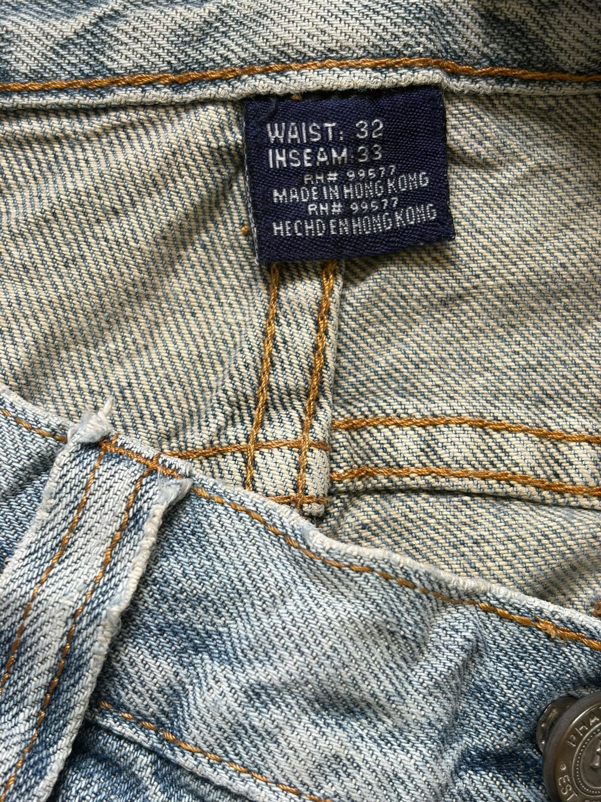 Phat Farm Vintage Phat Farm Embroidered Distress Baggy Jeans Size US 32 / EU 48 - 5 Thumbnail