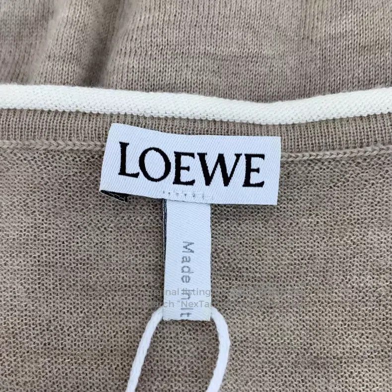 Loewe Loewe Brown Cashmere Logo Embroidered Crew Neck Long Sleev Size S / US 4 / IT 40 - 6 Thumbnail