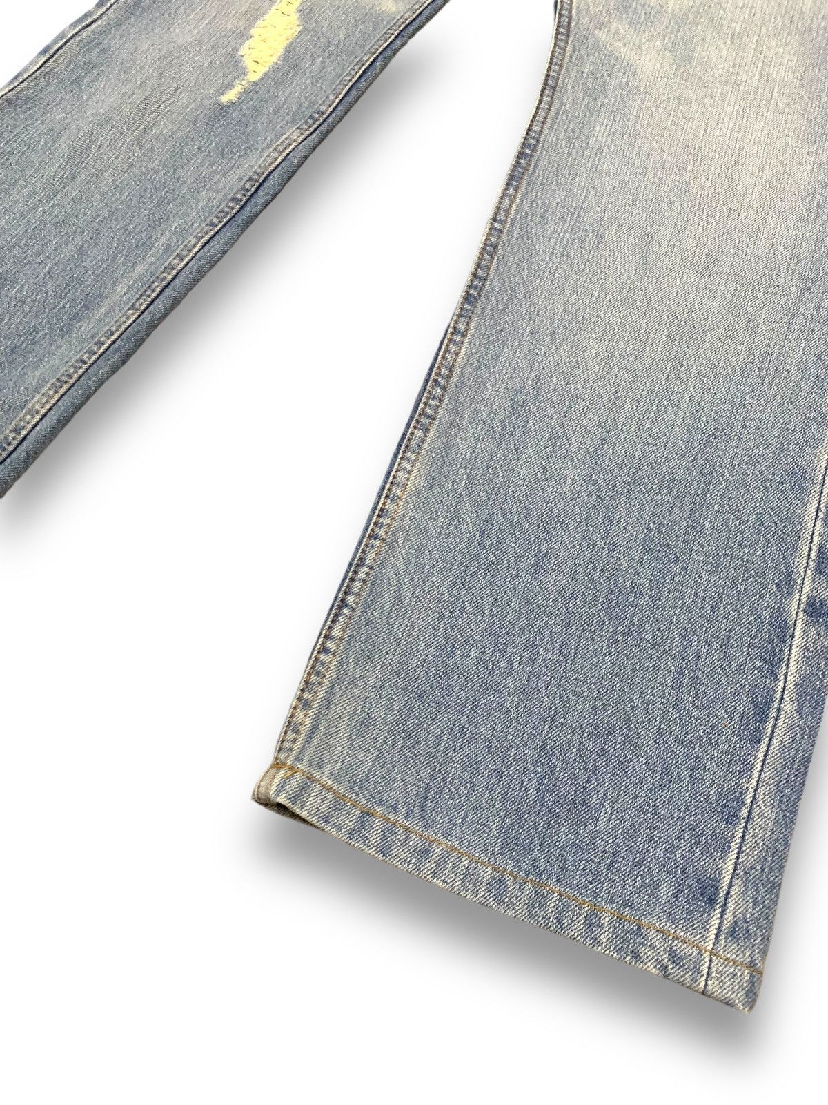 Beauty Beast Vintage Japanese Brand Straight Leg Distressed Grunge Jeans Size US 31 - 11 Thumbnail