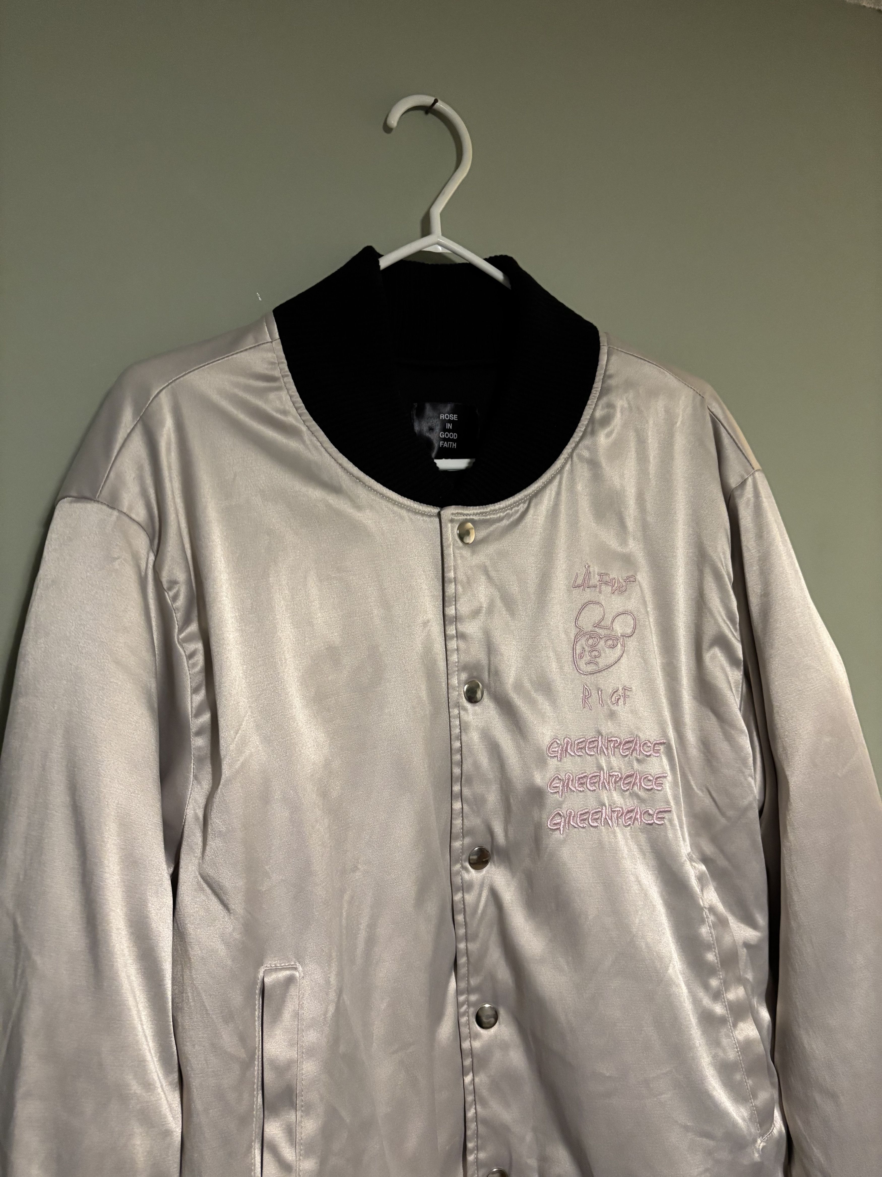 Lil Peep × ROSE IN GOOD FAITH 2020 HIGH SCHOOL BOMBER - RARE LIMITED SOLD OUT Size US XL / EU 56 / 4 - 3 Thumbnail