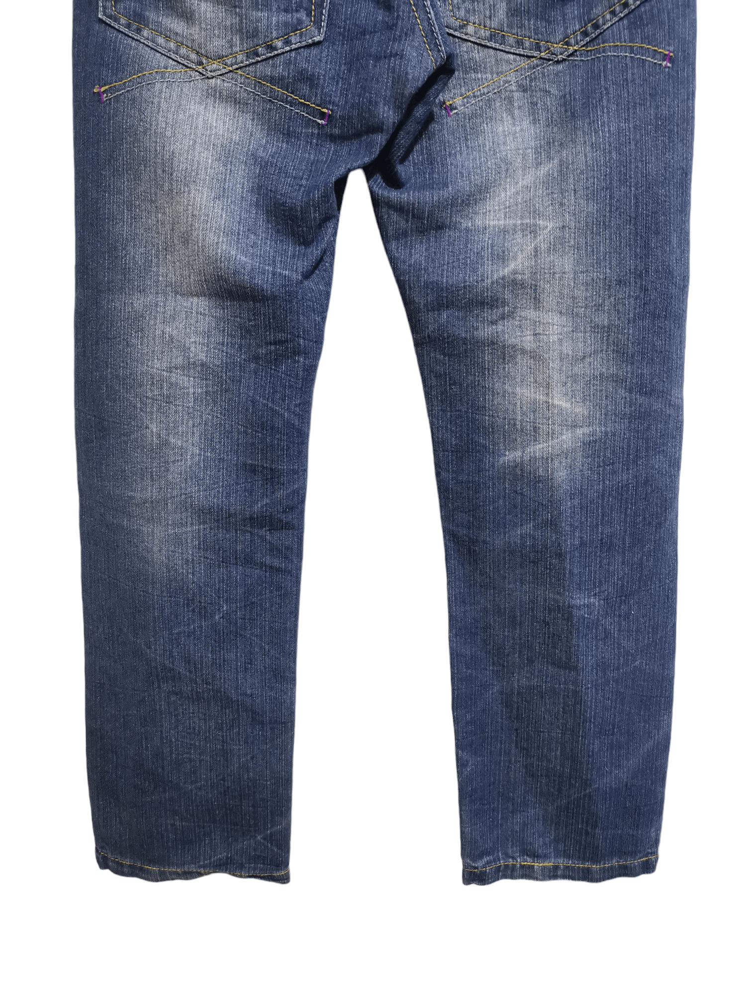 Japanese Brand × Vintage Skull Embroidery Japan Jeans BatsuStudio Lightning Wash Size US 28 / EU 44 - 9 Thumbnail