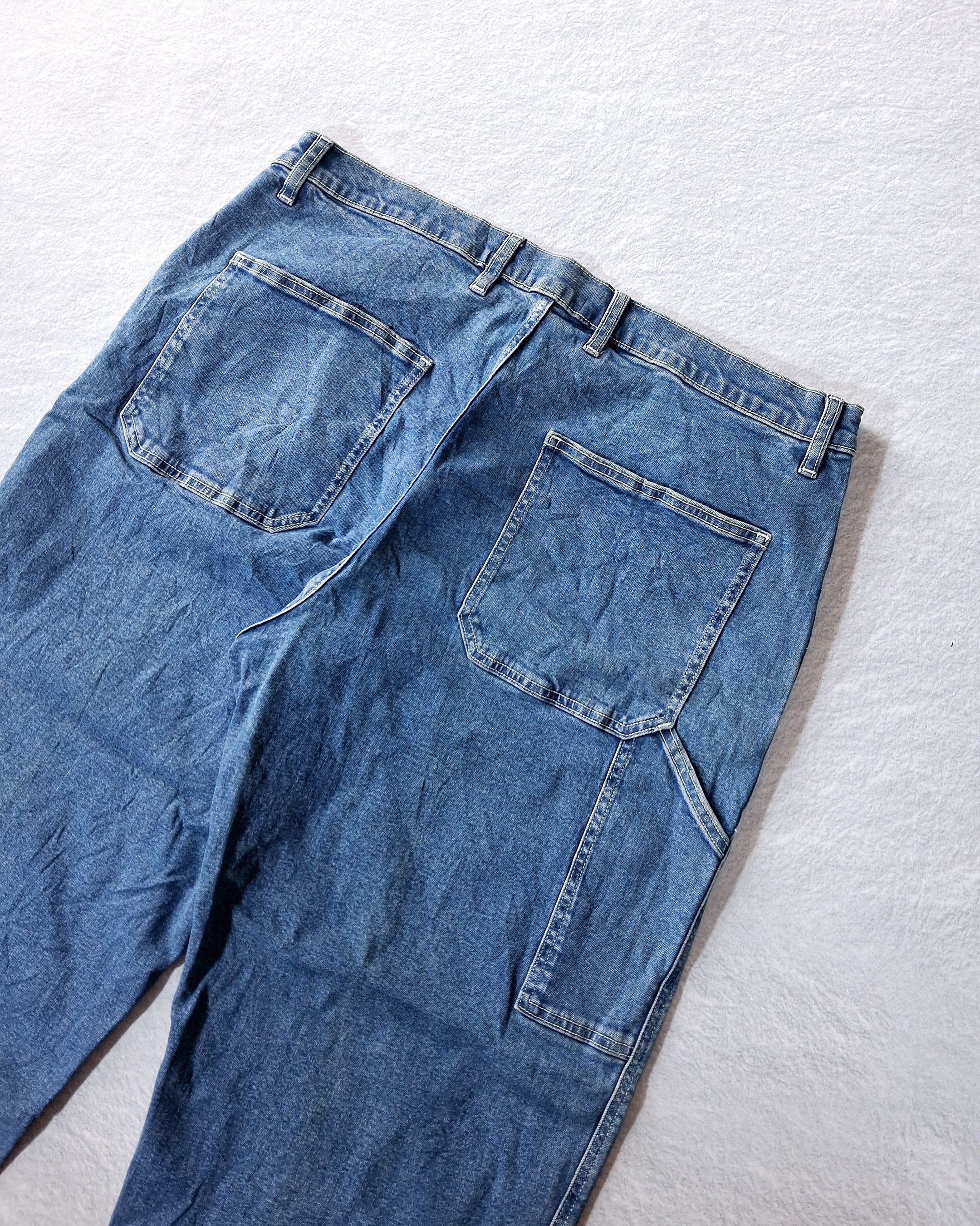 Uniqlo UNIQLO CARPENTER DENIM BLUE JEANS Size US 39 - 11 Thumbnail