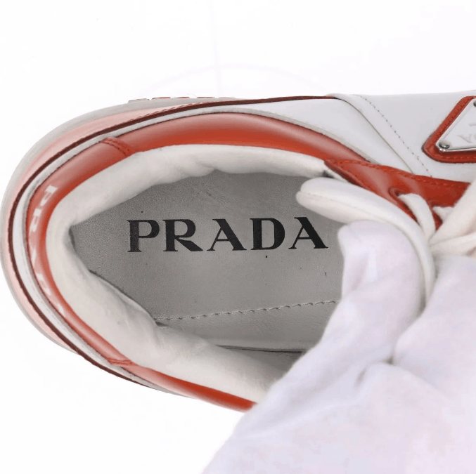 Prada Downtown Leather Sneaker Brown x White Size US 6 / IT 36 - 7 Thumbnail