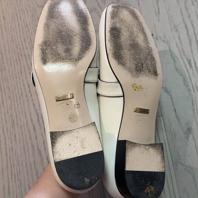 Gucci Gucci White Leather Double G Block Heels Size US 6.5 / IT 36.5 - 5 Thumbnail