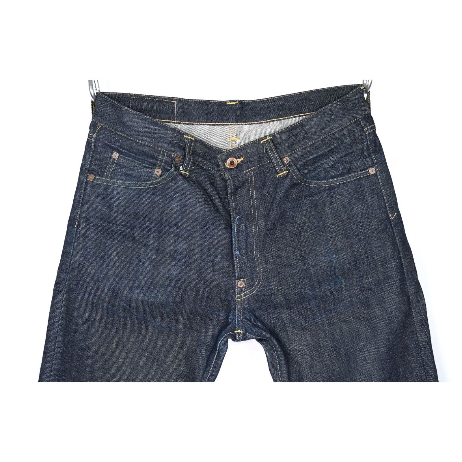 Edwin EDWIN Nashville 865B 14oz Selvage Japanese Denim Jeans Men W32 L34 Blue Cotton Retro 90s (Vintage?) Size US 32 / EU 48 - 3 Thumbnail