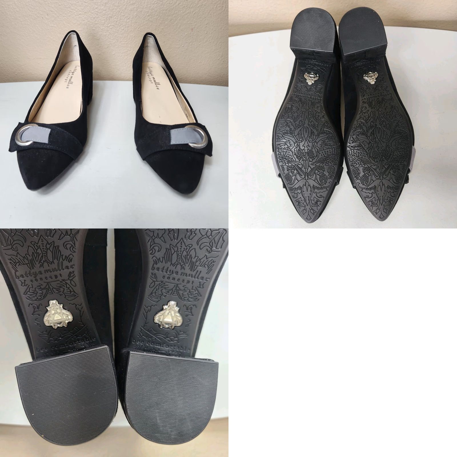 Vintage **Concept Bettye Muller Womens Black Suede Block Heel Pump** User: **Concept Bettye Muller Womens Black Suede Block Heel Pump** Size US 8 / IT 38 - 8 Thumbnail