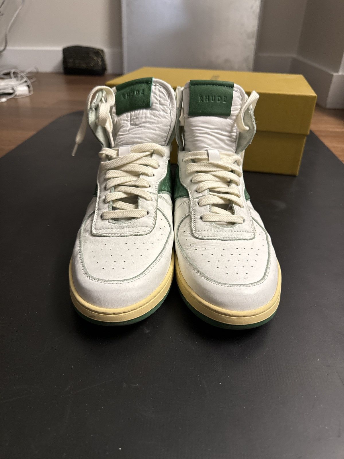 Rhude Rhude Recess Green High Too Sneaker Size US 10 / EU 43 - 6 Thumbnail