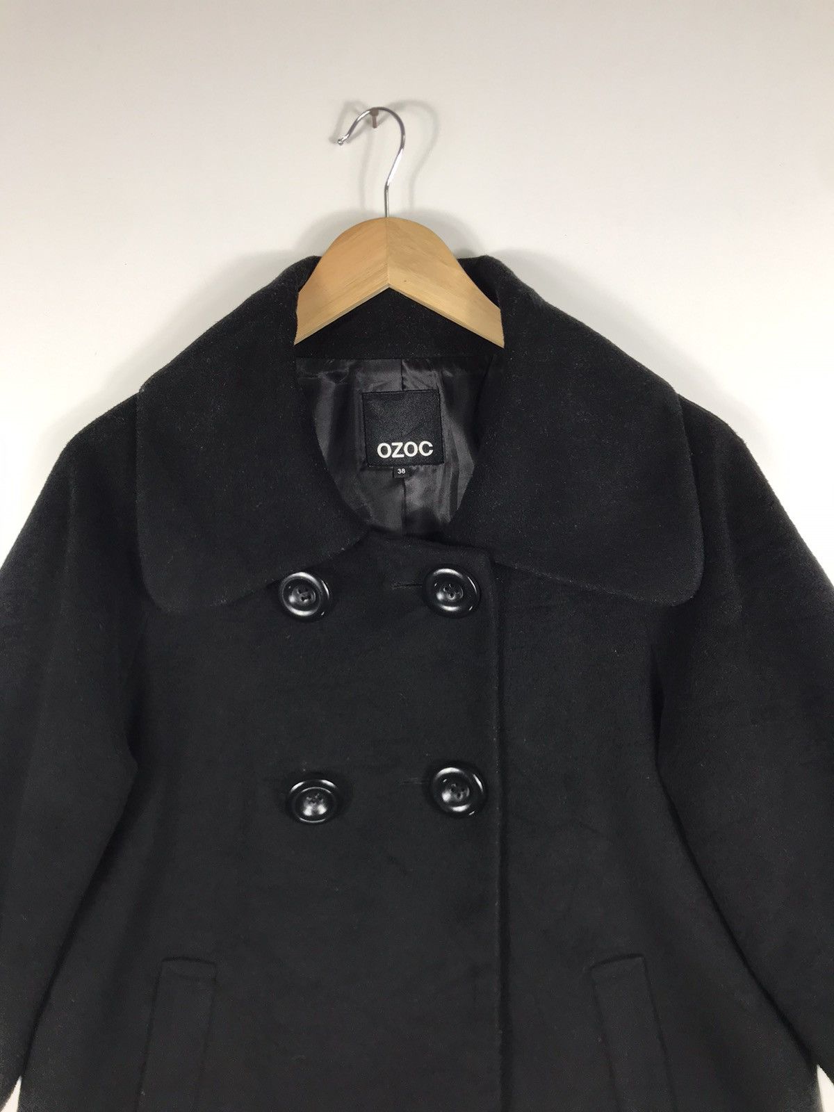 Japanese Brand 🔥Nice Design Ozoc Double Breast Baggy Coat Size XS / US 0-2 / IT 36-38 - 4 Thumbnail