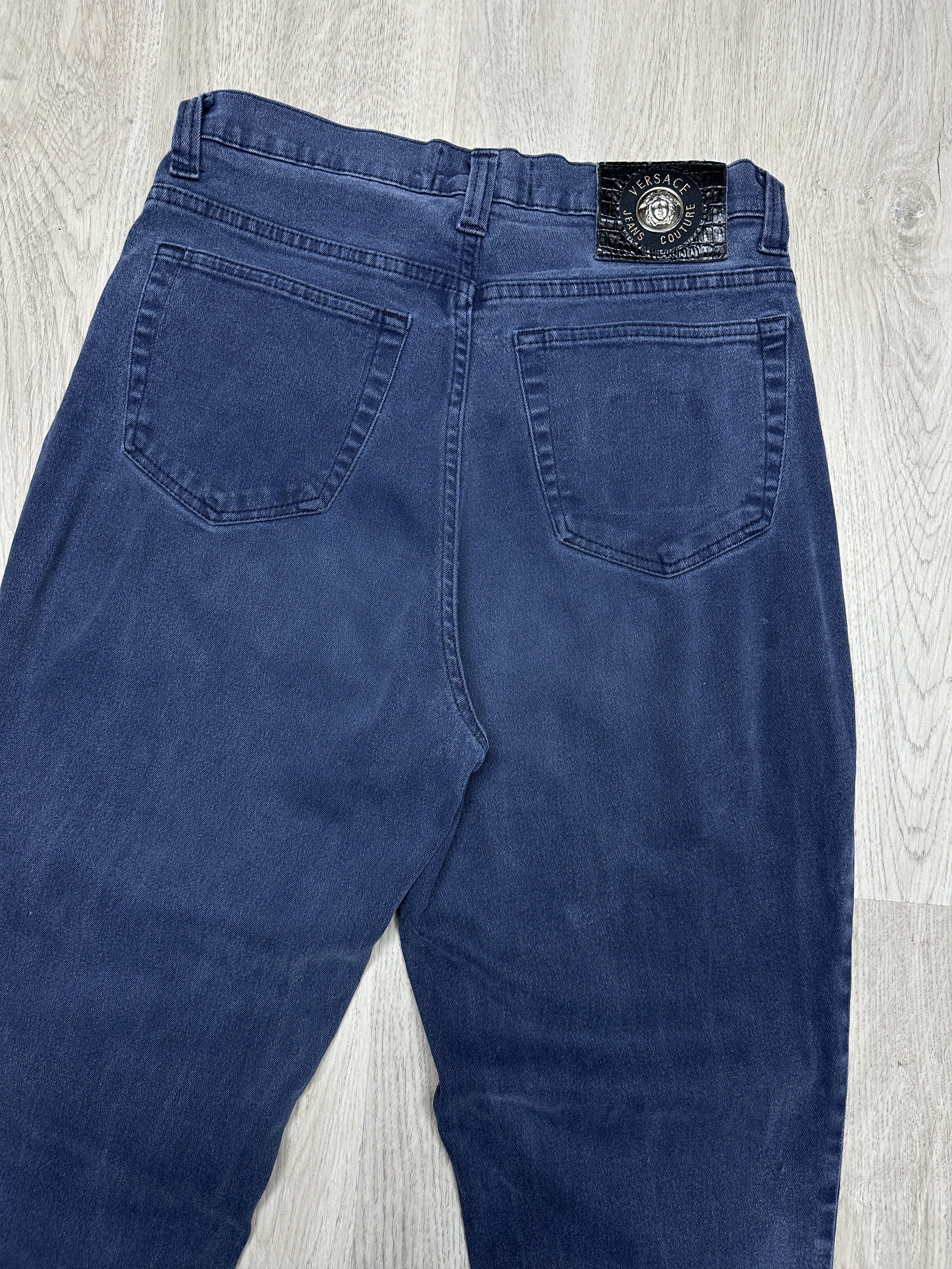 Versace Jeans Couture Versace Jeans Couture 90s Vintage Distressed Denim Pants Size US 31 - 2 Thumbnail