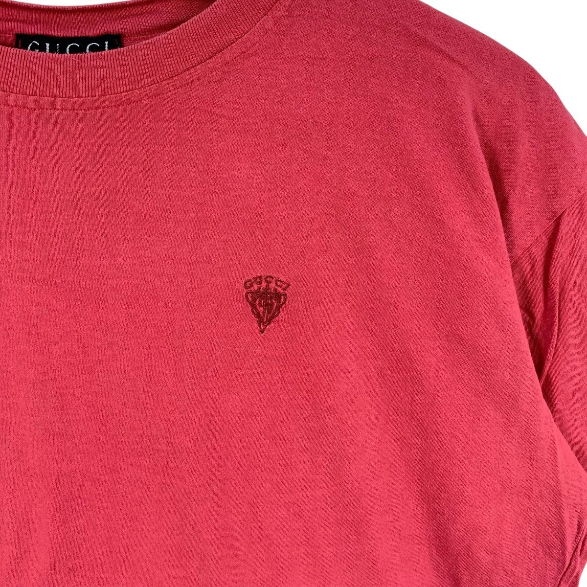 Gucci Vintage Y2K GUCCI MADE IN ITALY Embroidered Logo Boxy Tee Size US M / EU 48-50 / 2 - 5 Thumbnail
