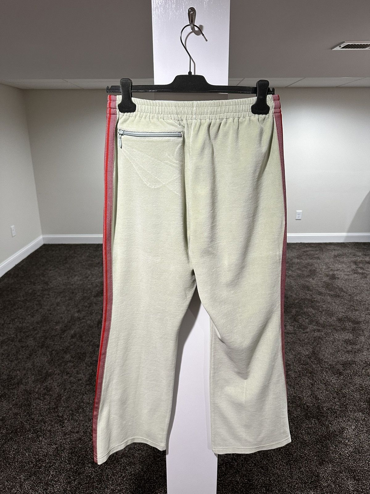 Maxfield Los Angeles × Needles Needles x Maxfield Mint Green / Red Velour Track Pants Size US 30 / EU 46 - 2 Thumbnail