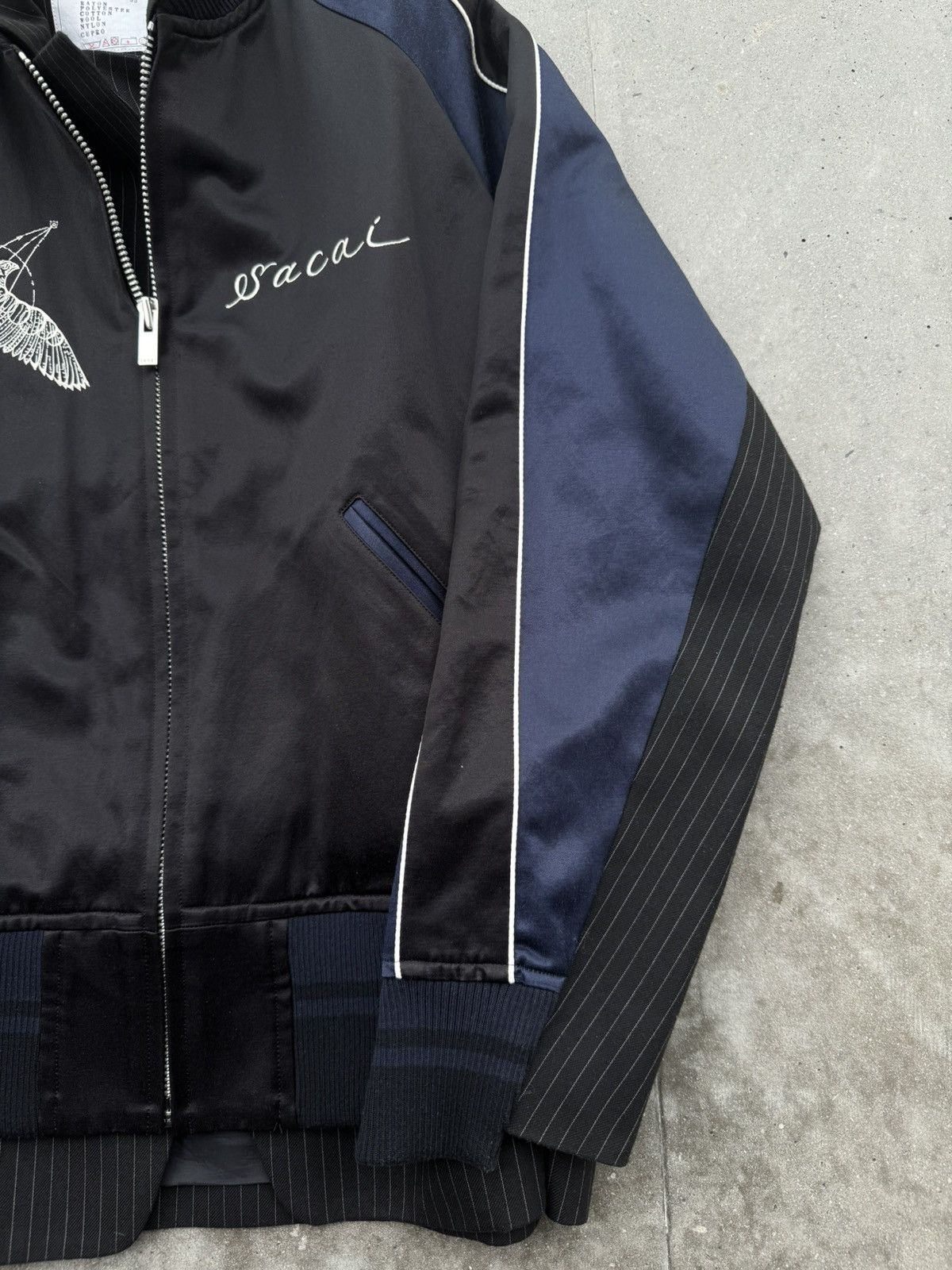 Japanese Brand × Sacai Ultra Rare Sacai x Dr. woo SS19 Jacket with marine grail Size US M / EU 48-50 / 2 - 6 Thumbnail