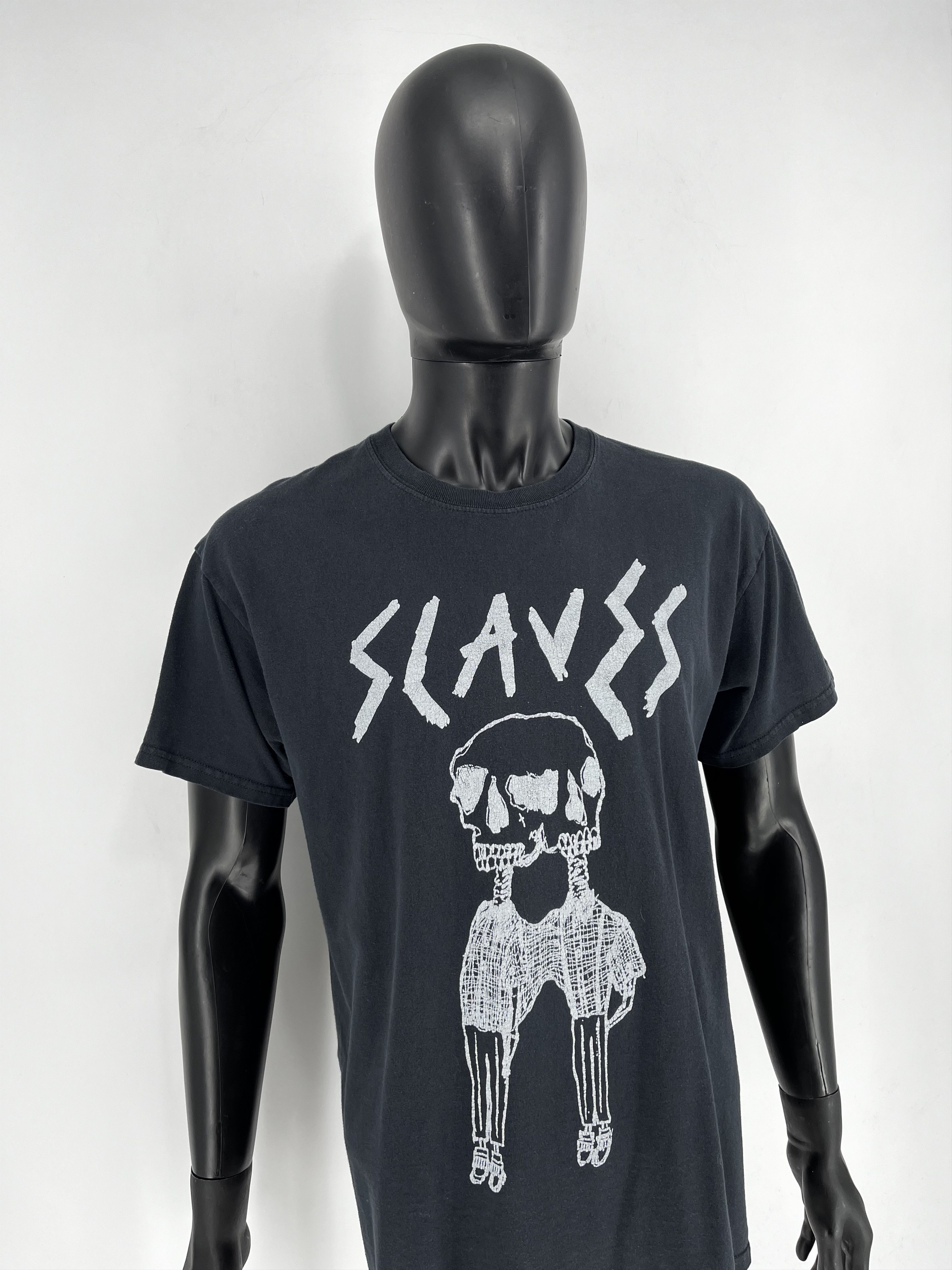 Band Tees × Vintage Vintage Slaves Rock T-shirt Skull T Shirt Streetwear Size US L / EU 52-54 / 3 - 3 Thumbnail