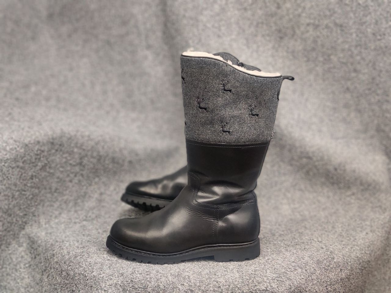 Vintage Dirndl + Bua Austrian Handmade sheepskin leather Boots Size US 8 / IT 38 - 5 Thumbnail