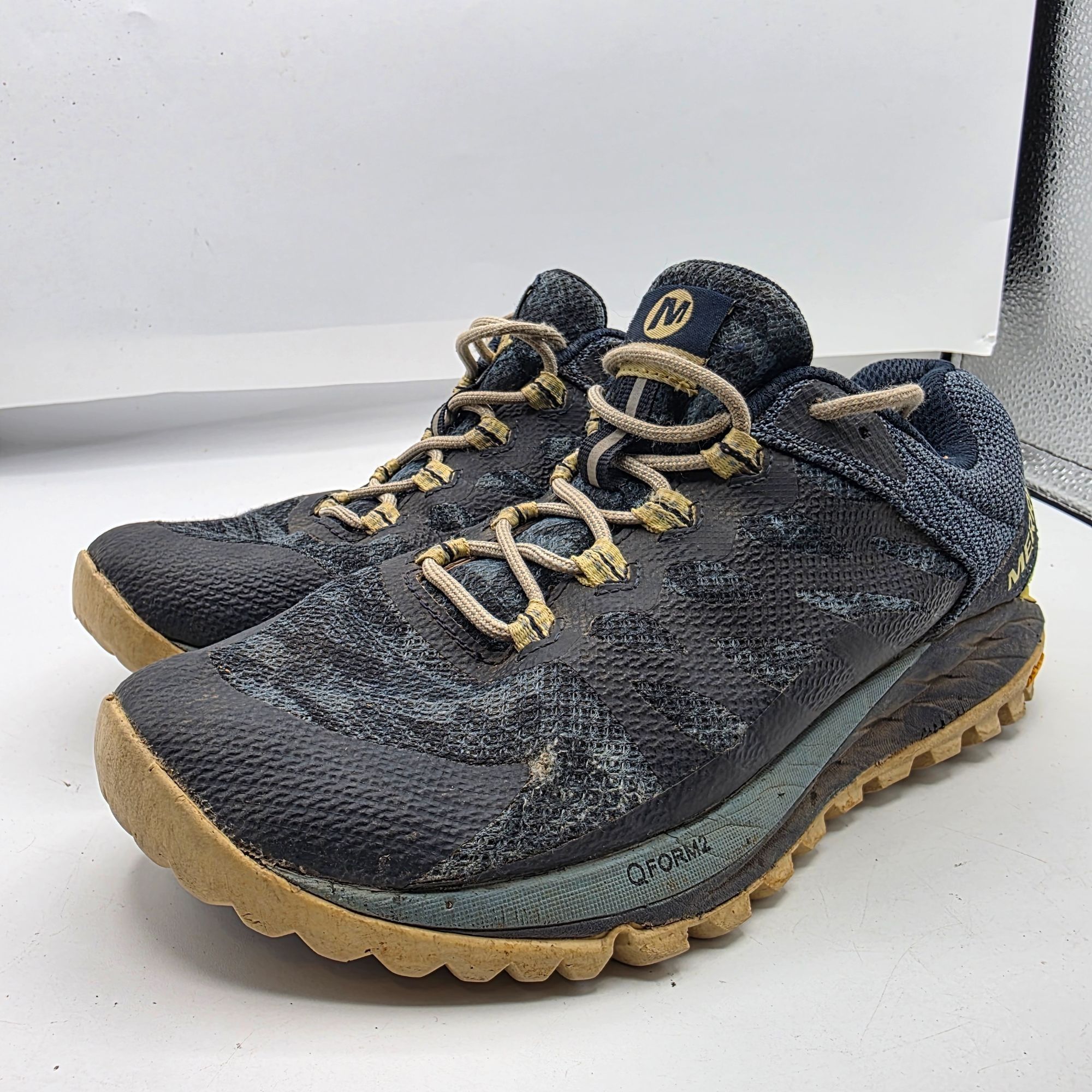 Merrell Merrell Antora 2 Womens Size 7 Gray Blue Yellow Trail Shoes Size US 7 / IT 37 - 4 Thumbnail