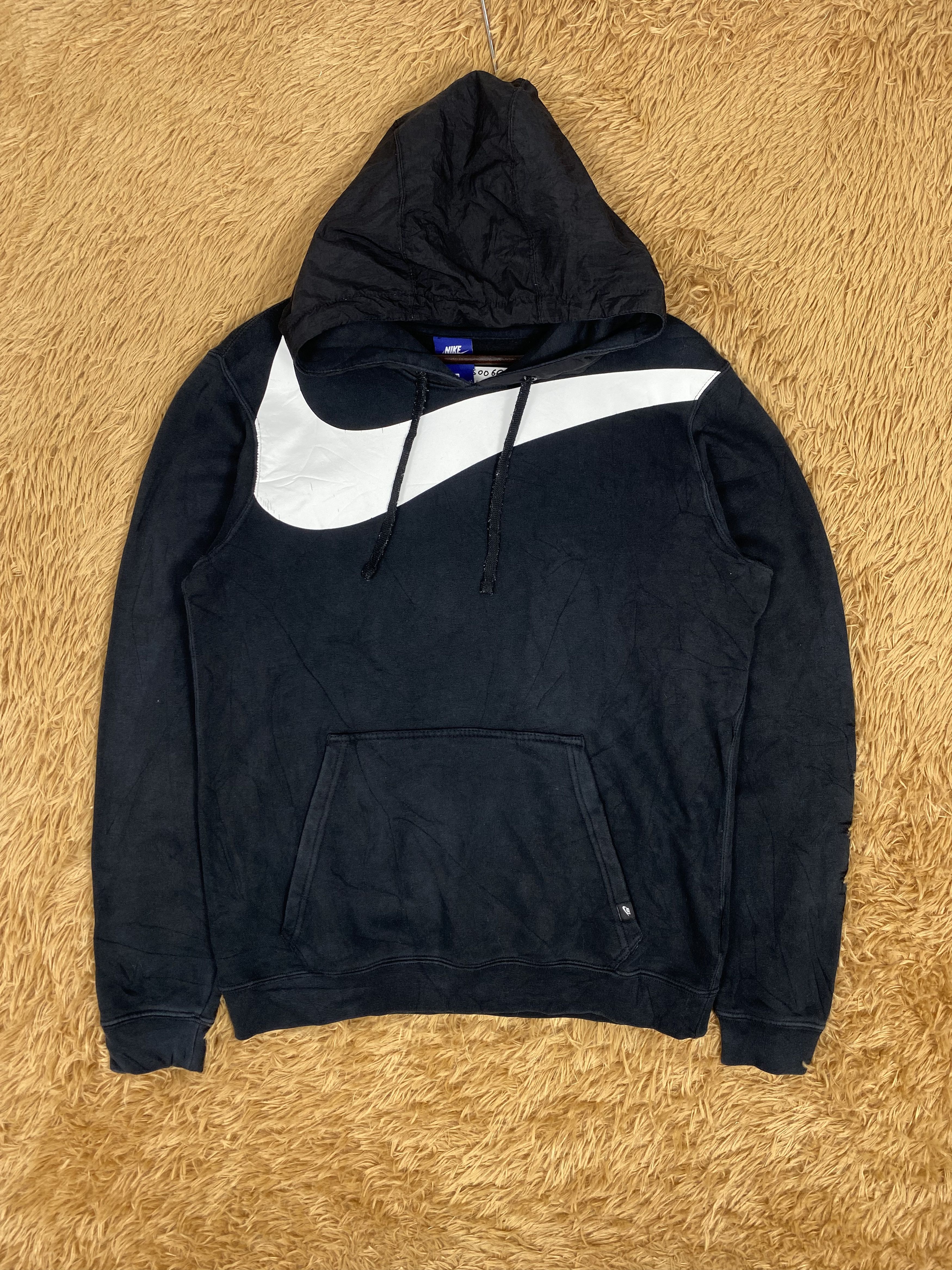 Nike Vintage Nike Swoosh Blue Label Big Logo Hoodie PS0066 Size US S / EU 44-46 / 1 - 1 Thumbnail