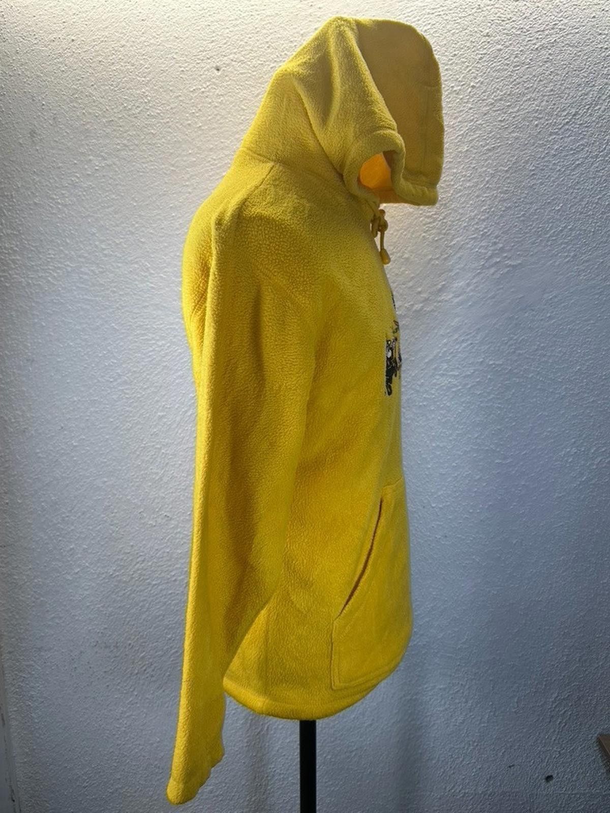 Disney Disney Calif. Adventure XS Embroidered Yellow Fleece Hoodie Size ONE SIZE - 4 Thumbnail