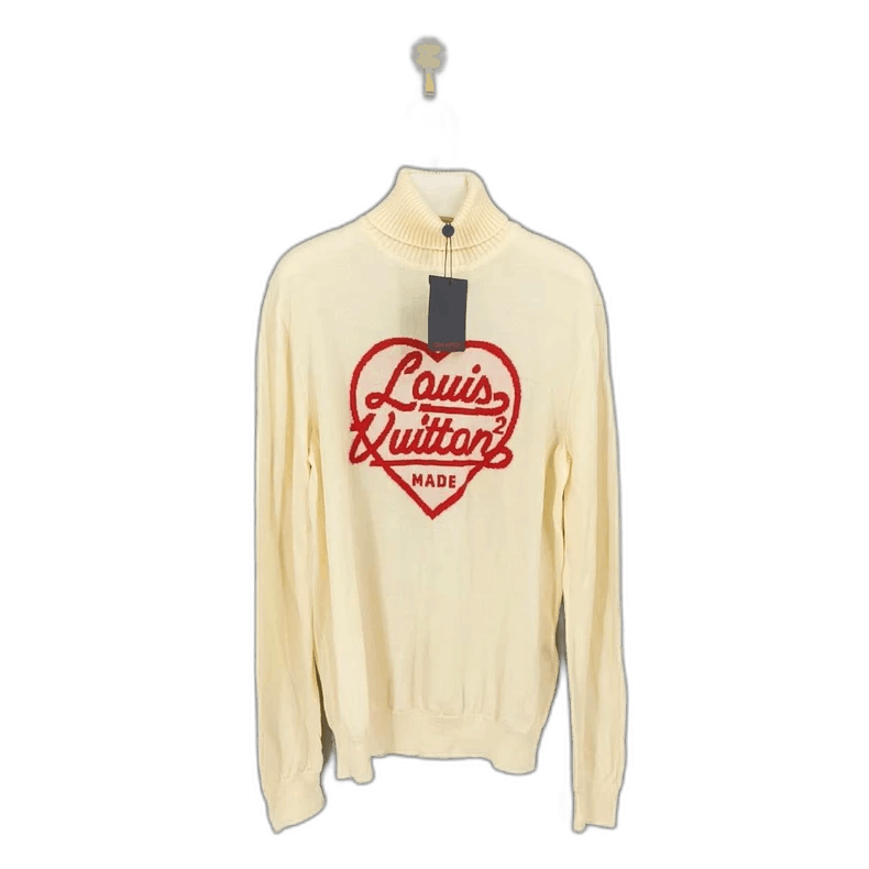 Louis Vuitton louis vuitton x nigo white high-neck sweater-2507 Size US L / EU 52-54 / 3 - 1 Thumbnail
