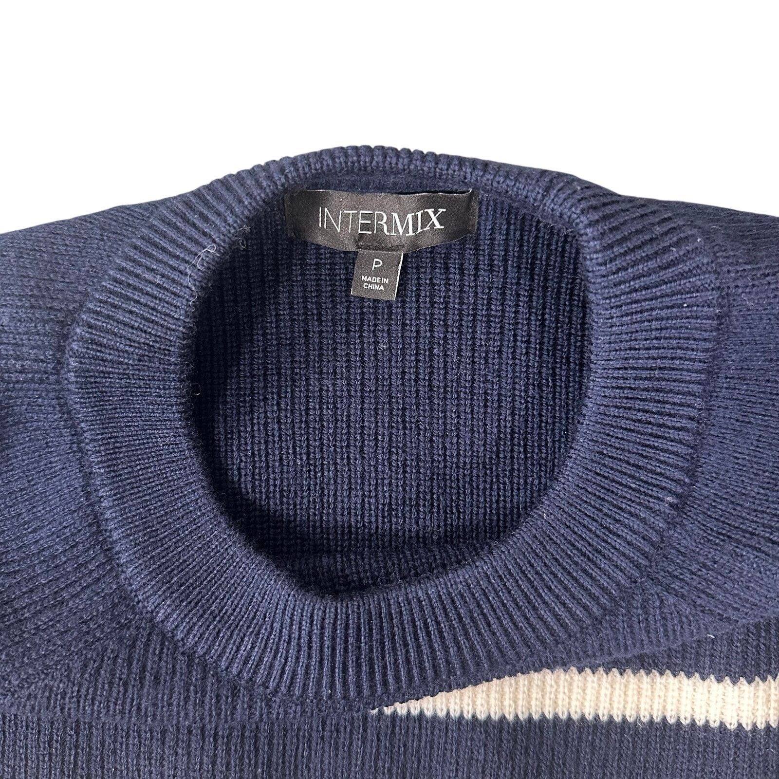 INTERMIX Intermix Nimah Striped Merino Wool Sweater Dress Size XS / US 0-2 / IT 36-38 - 6 Thumbnail