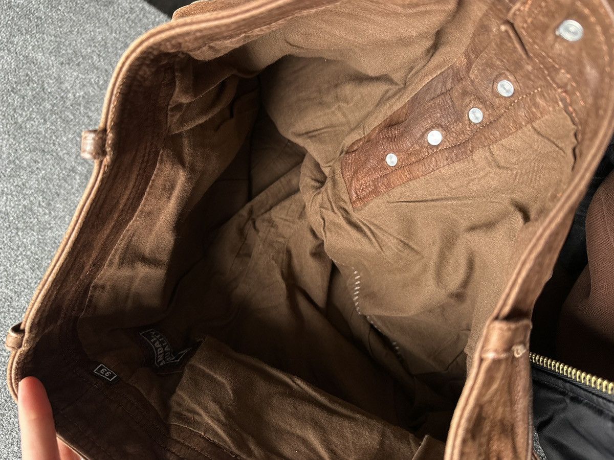 Other 🚨GRAIL MEN LEATHER PANTS Y2K WESTERN MOTORCYCLE Size US 32 / EU 48 - 12 Thumbnail