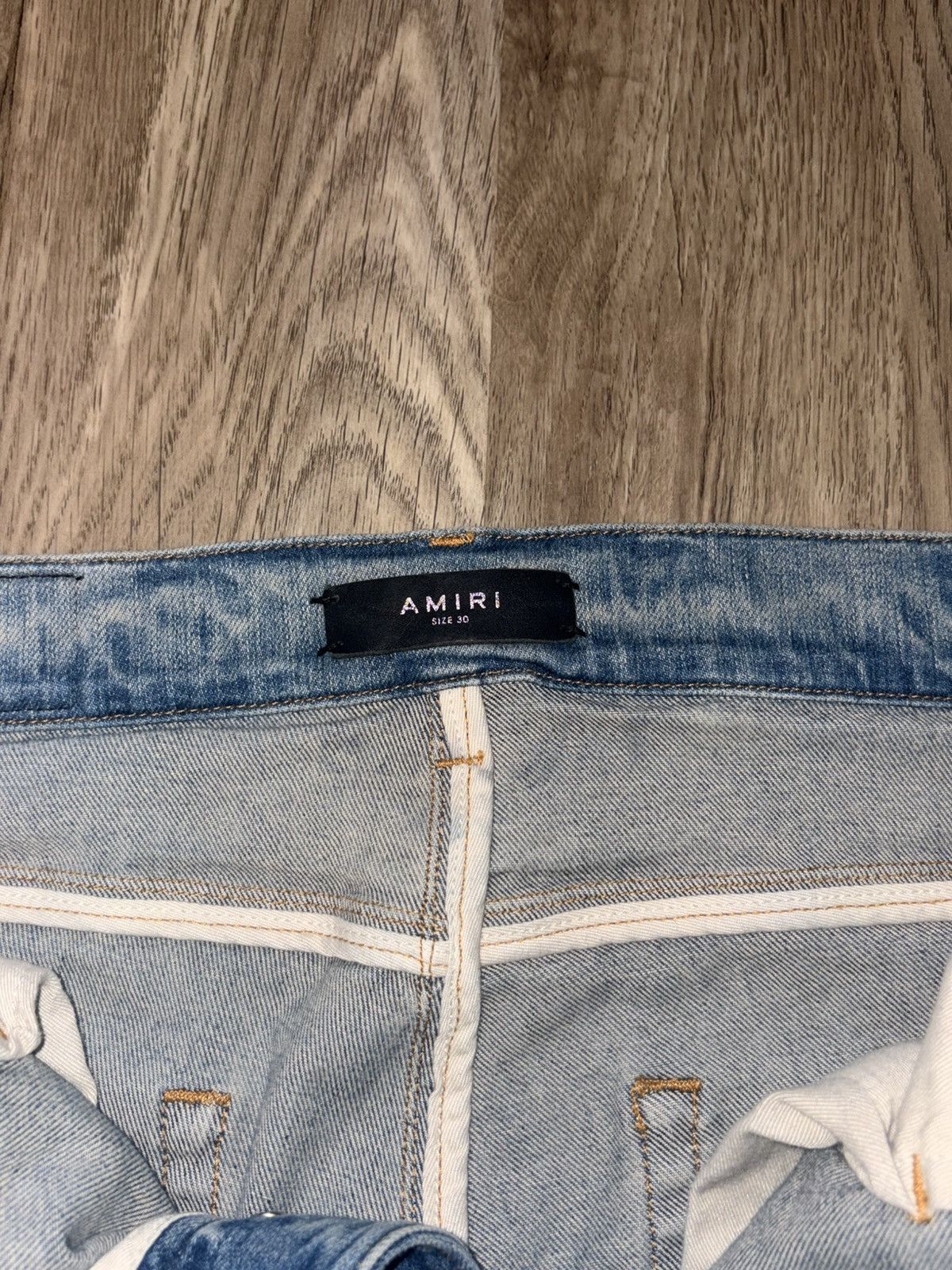 Amiri Amiri Black Paisley Star Blue Denim Jeans Sz 30 Size US 30 / EU 46 - 3 Thumbnail