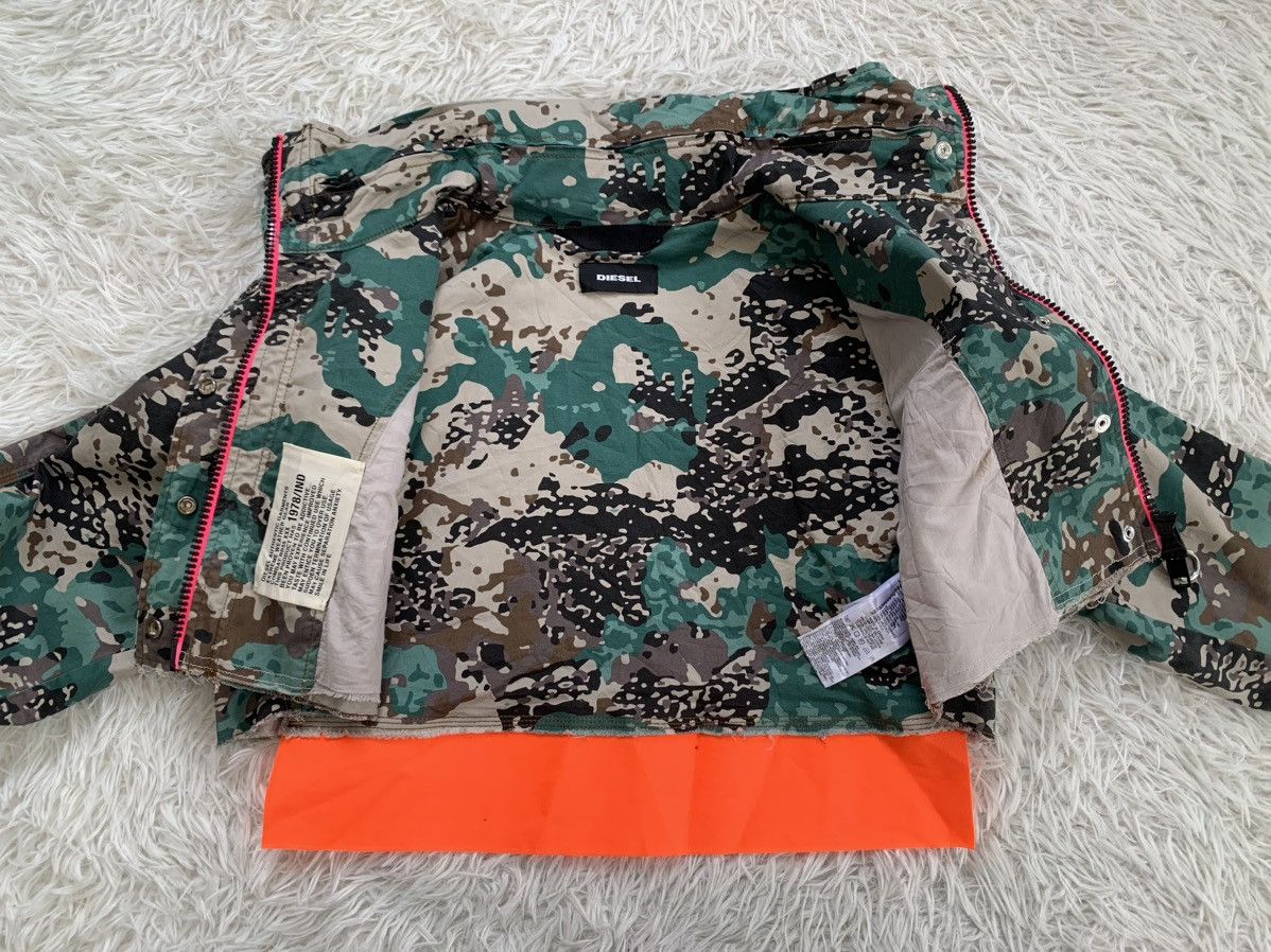 Diesel Diesel Camo Military Combat RR55 Crop Jacket Size M / US 6-8 / IT 42-44 - 13 Thumbnail