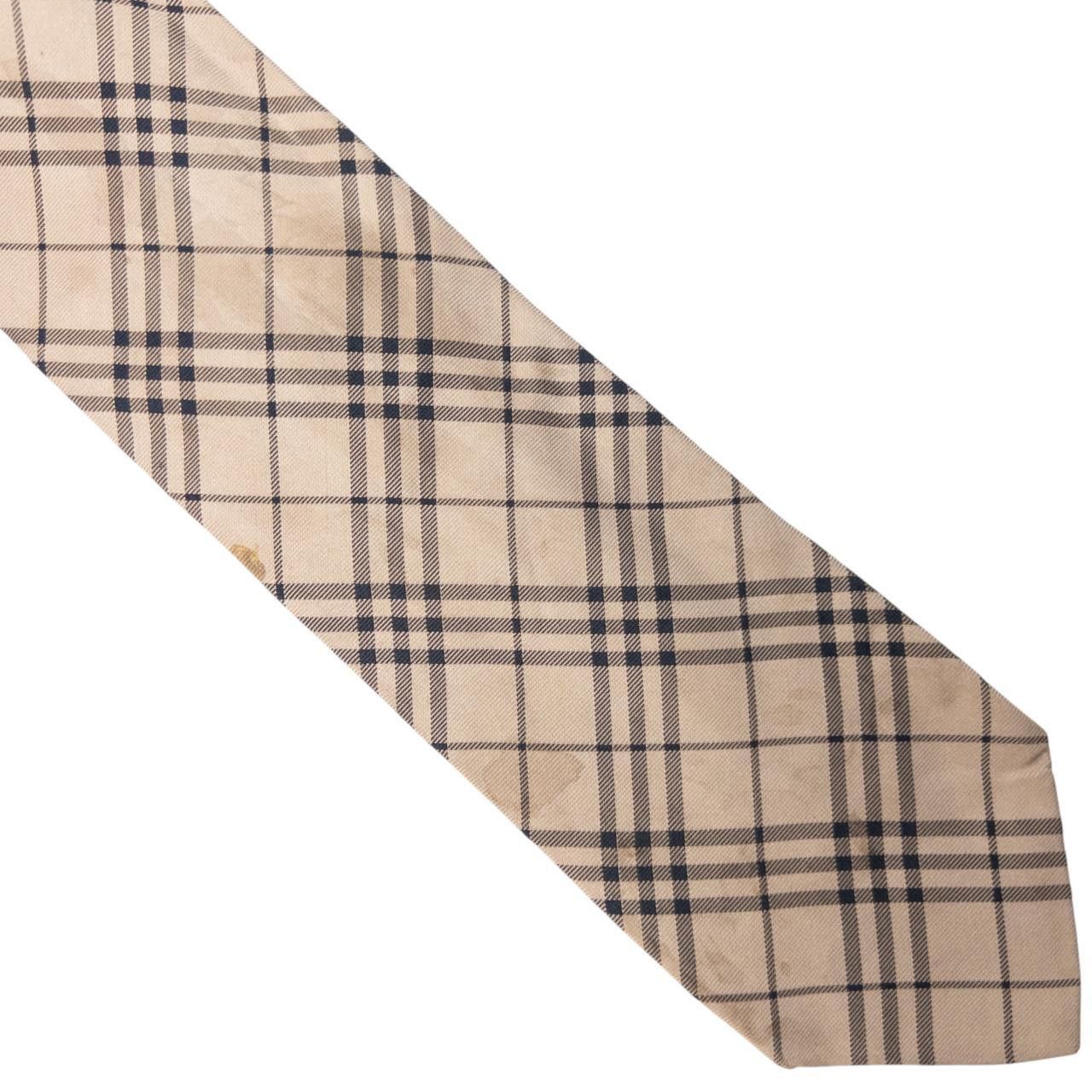 Burberry Vintage Burberry Nova Check Silk Tie Size ONE SIZE - 7 Thumbnail
