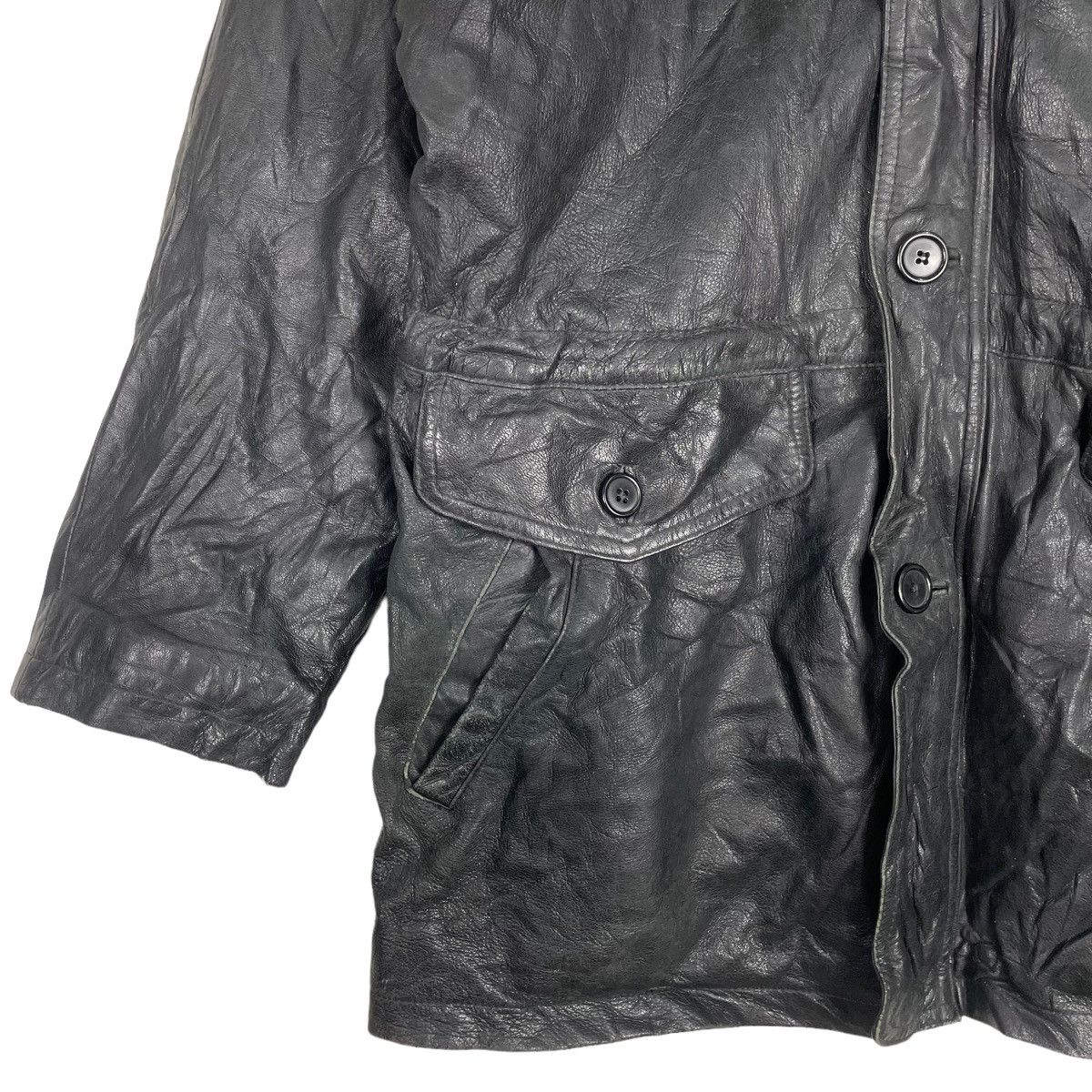 Gianni Valentino × Vintage 💥80s GIANNI VALENTINO GENUINE LEATHER JACKET Size US M / EU 48-50 / 2 - 3 Thumbnail