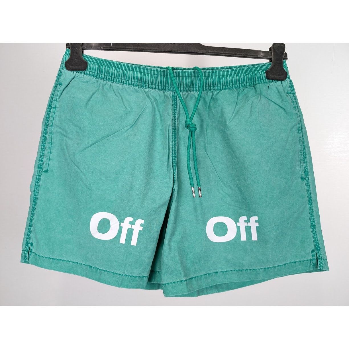 o1rshd1 Bounce Off Sunset Swimshort in Green/White