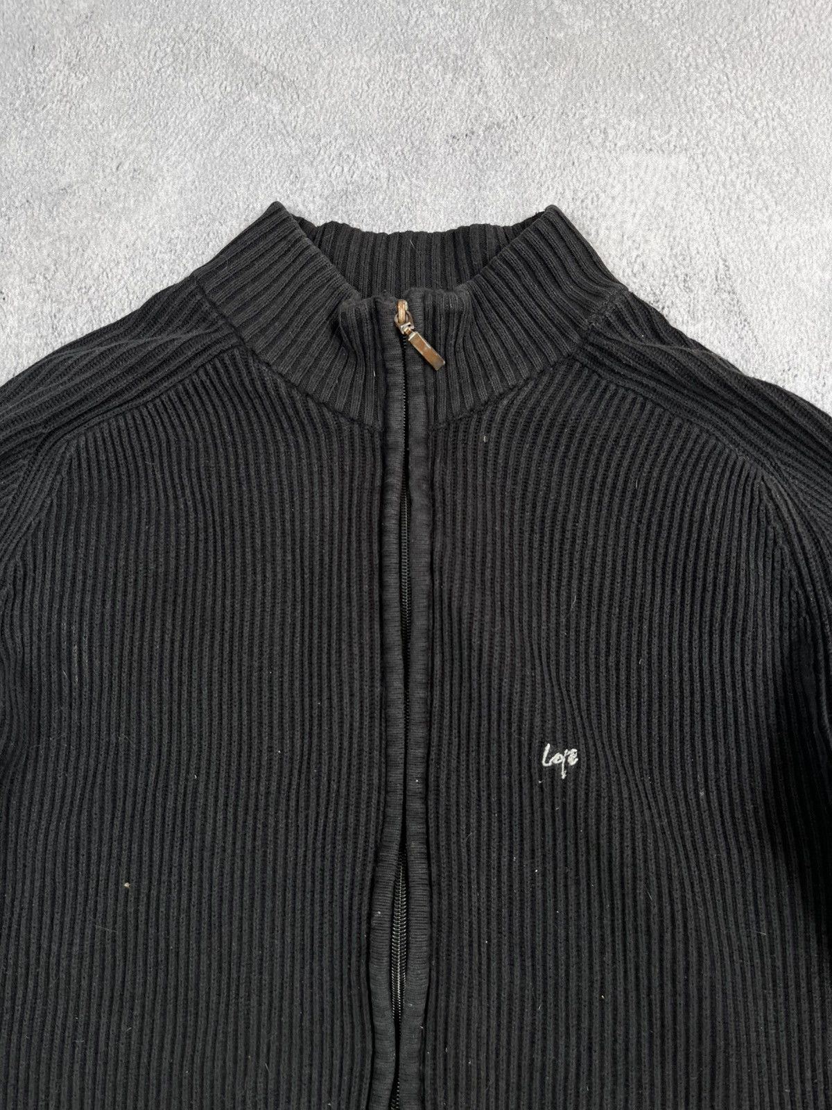 Japanese Brand × Vintage Vintage Y2K faded zip up ribbed sweater 00s style size M Size US M / EU 48-50 / 2 - 4 Thumbnail