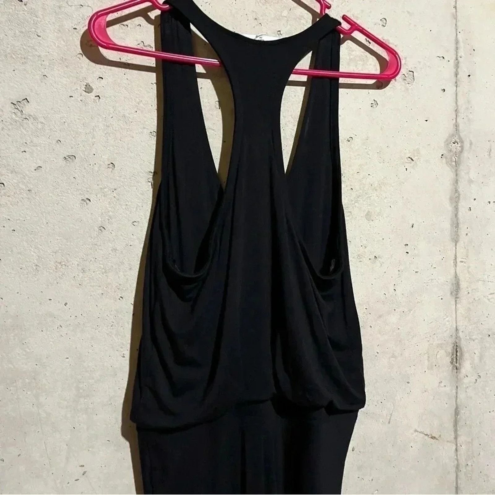 Athleta Athleta Daytrip Dress Black Knit Knee Length Racerback Size S / US 4 / IT 40 - 11 Thumbnail