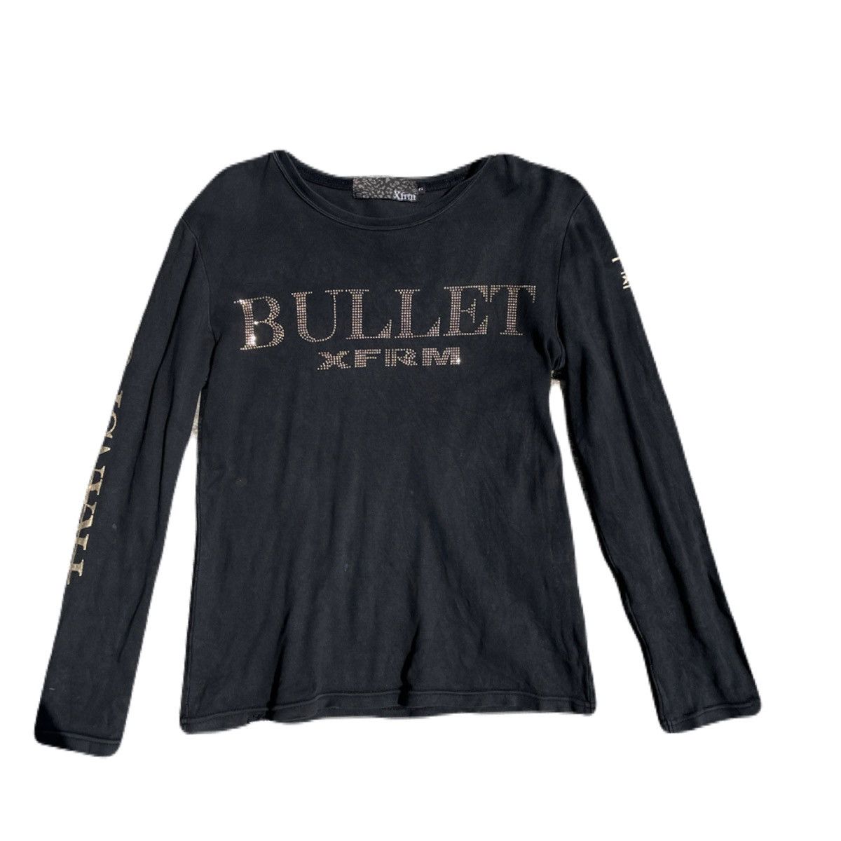If Six Was Nine 2000s Xfrm Vkei Bullet Rhinestone Long Sleeve Tee Japanese Size US XS / EU 42 / 0 - 2 Thumbnail