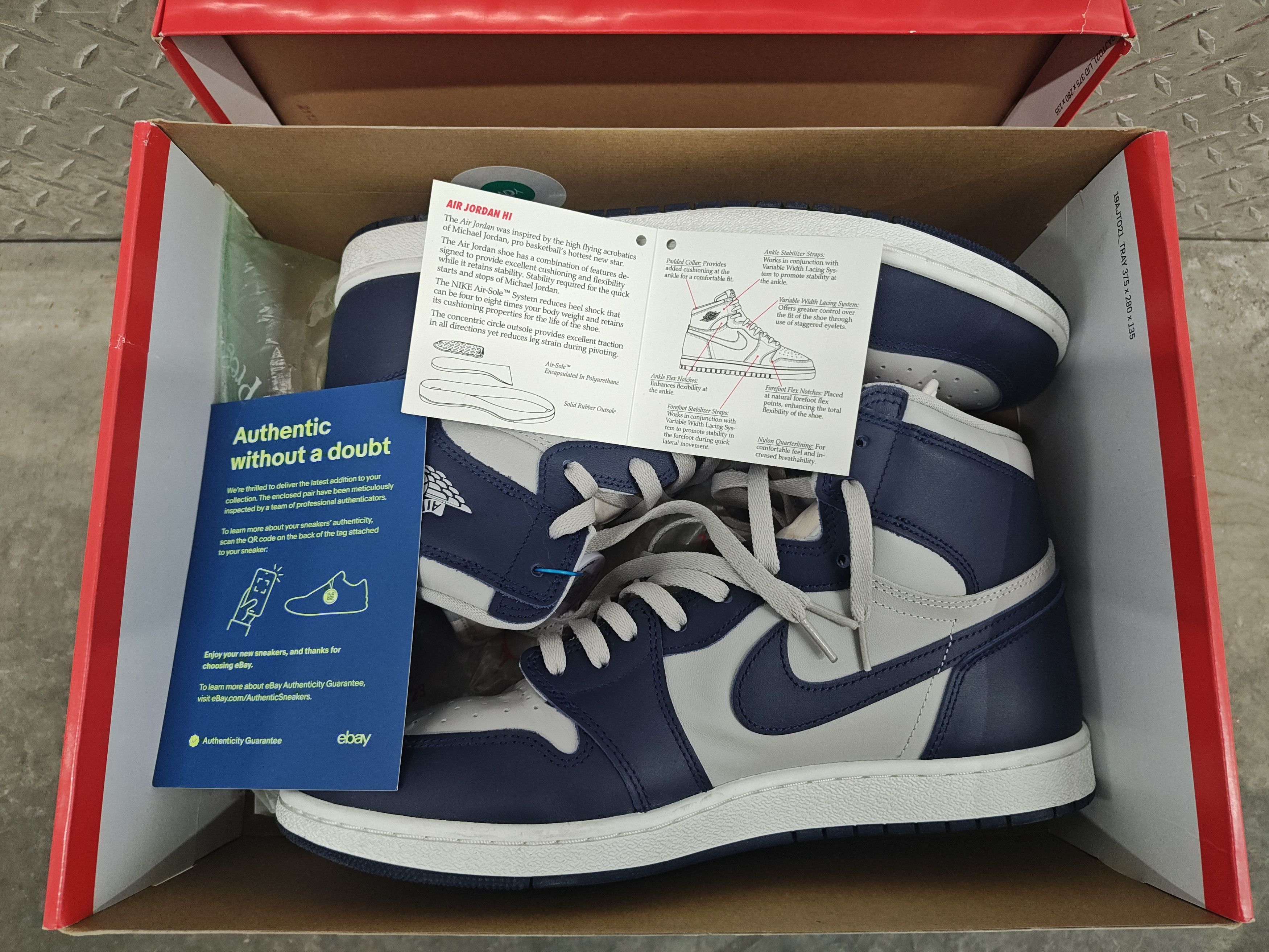 Jordan Brand Jordan 1 85 HI Georgetown Size US 14 / EU 47 - 2 Thumbnail