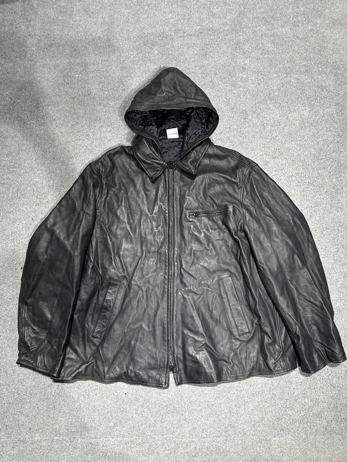 Vetements RARE Vetements - Demna - Incognito oversized leather Jacket Size US S / EU 44-46 / 1 - 1 Thumbnail
