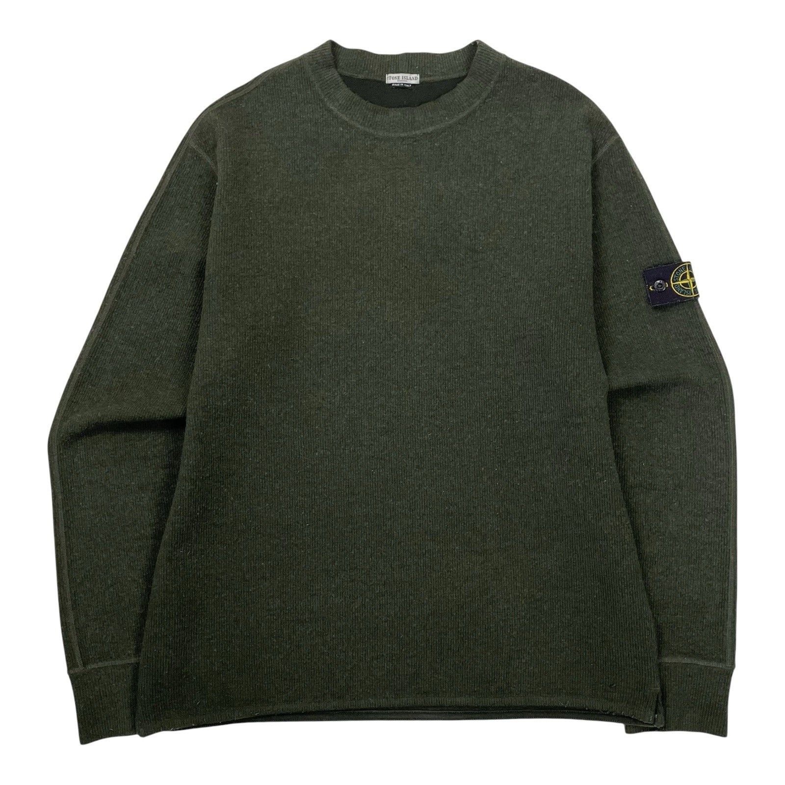 Stone Island Vintage Stone Island Mock Neck Sweatshirt Wool Nylon Size XL Size US XL / EU 56 / 4 - 1 Thumbnail