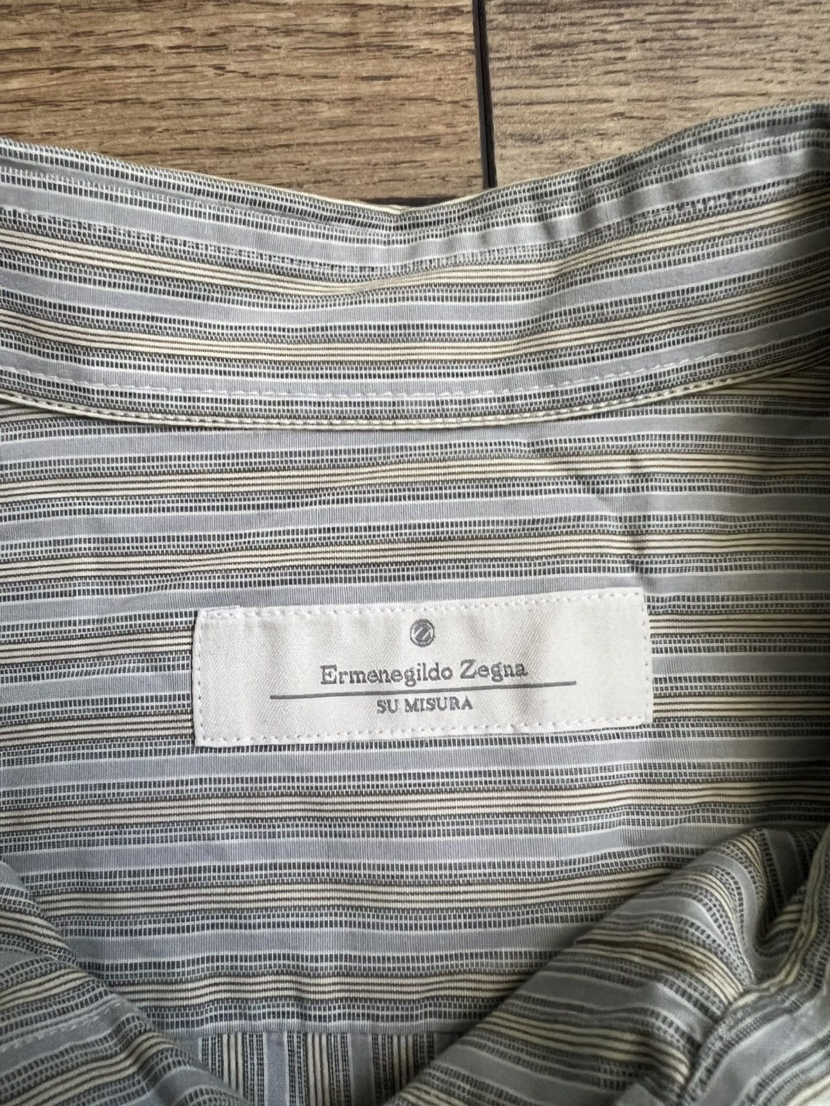 Ermenegildo Zegna Ermenegildo Zegna Su Misura Shirt Size US L / EU 52-54 / 3 - 4 Thumbnail